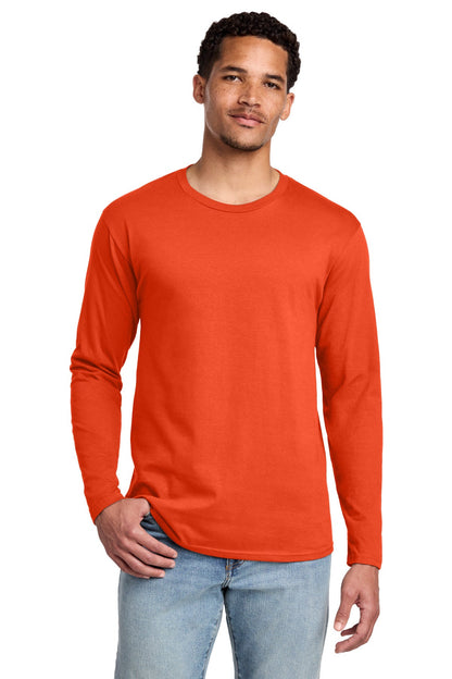 Orange Port & Co Long Sleeve Fan Favorite Tee. PC450LS