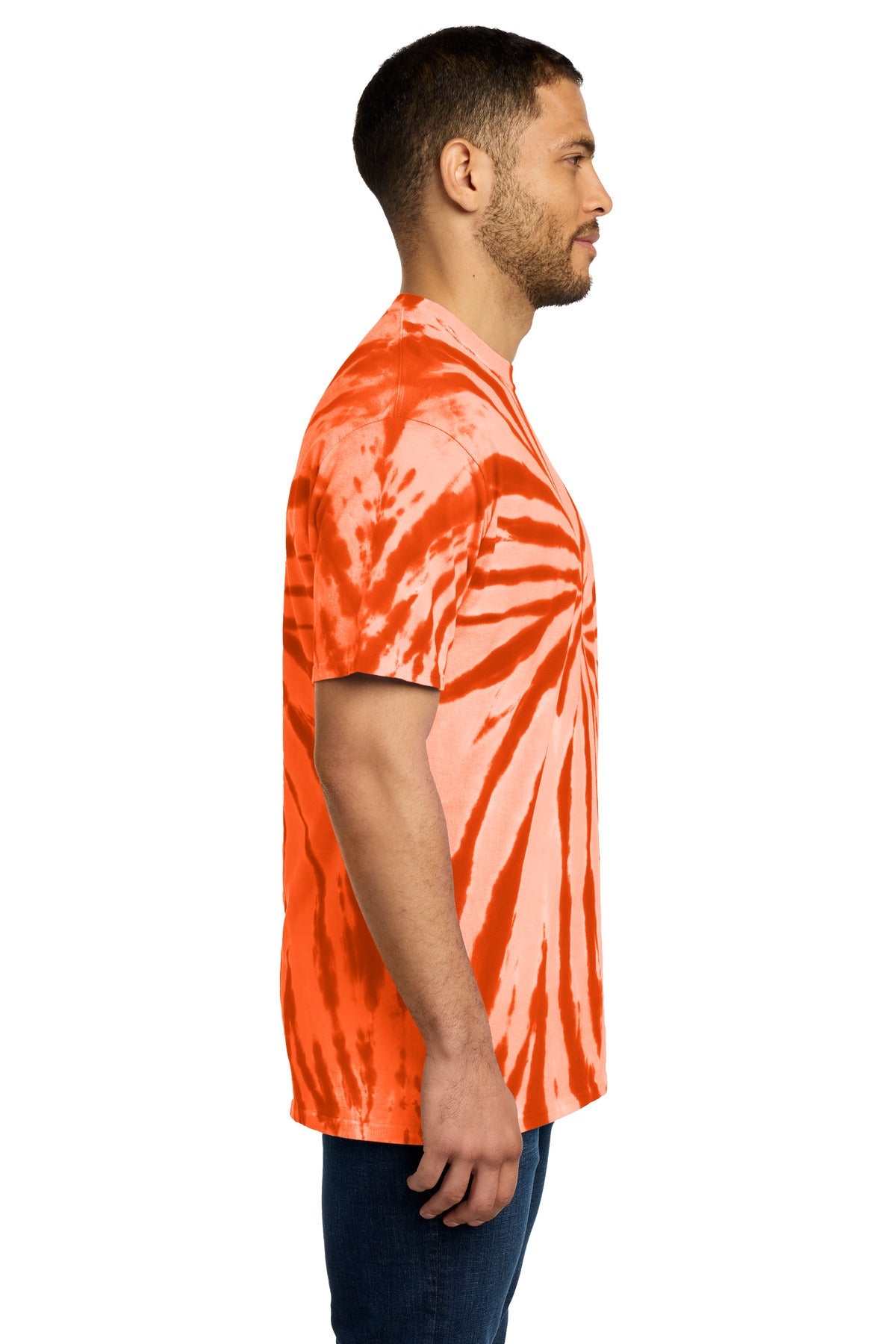 Orange Port & Co Tie-Dye Tee. PC147