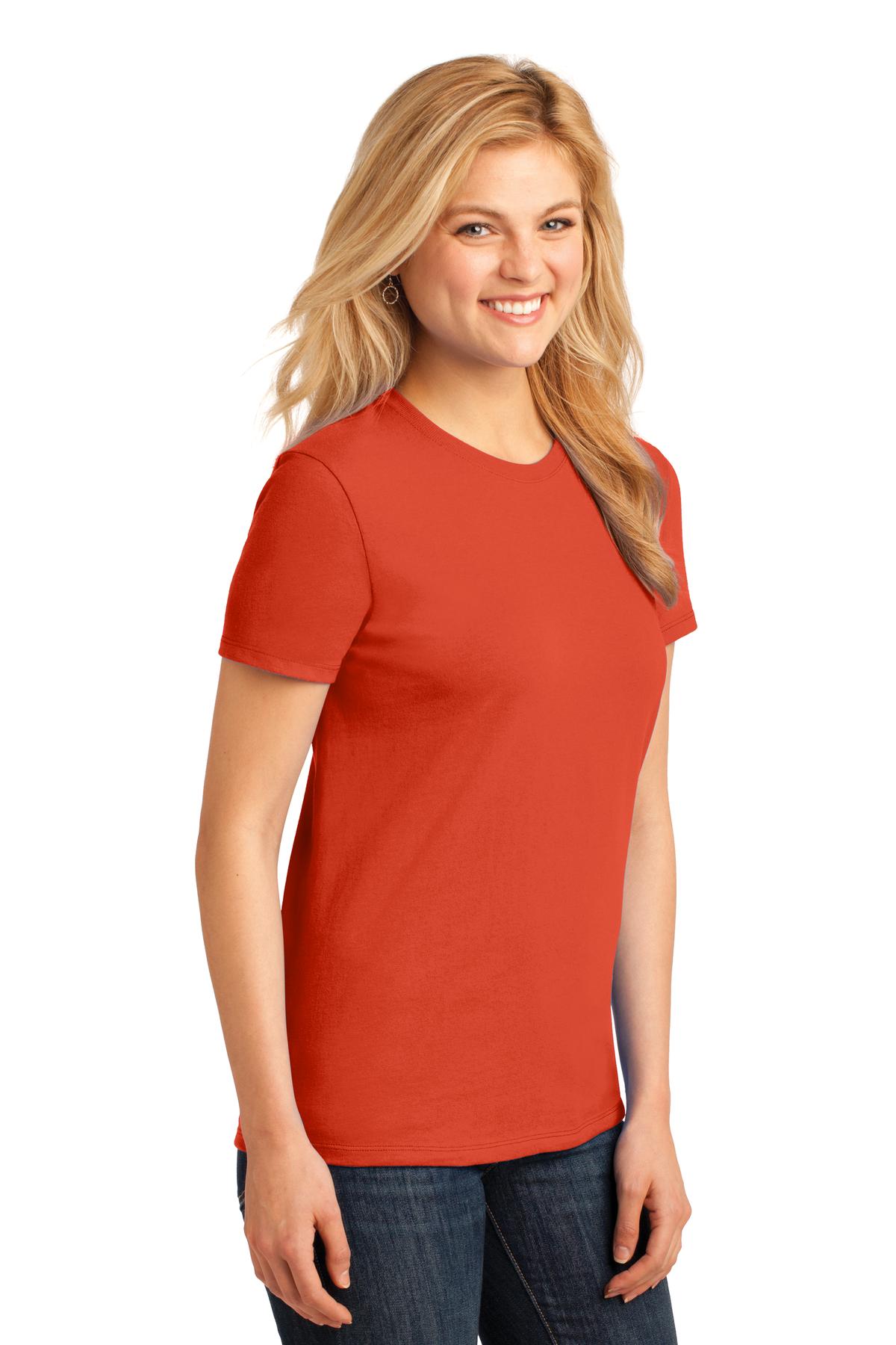 Orange Port & Co Women's Core Cotton Tee. LPC54
