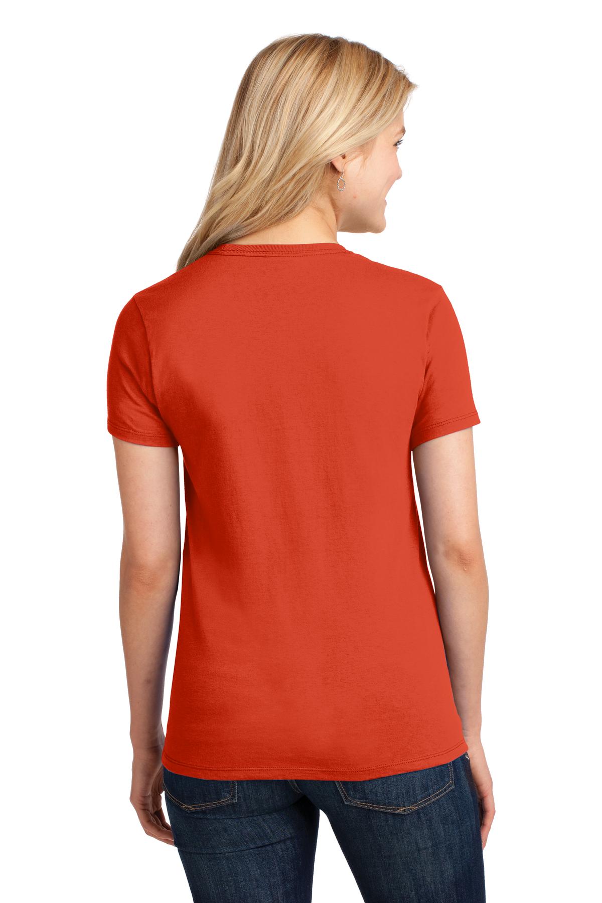 Orange Port & Co Women's Core Cotton Tee. LPC54