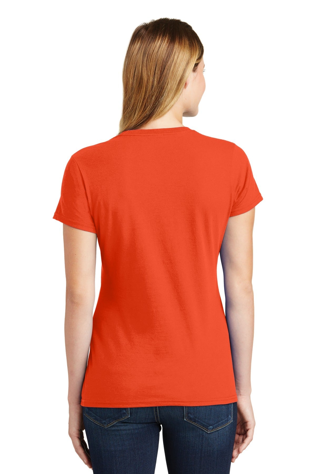 Orange Port & Co Women's Fan Favorite Tee. LPC450