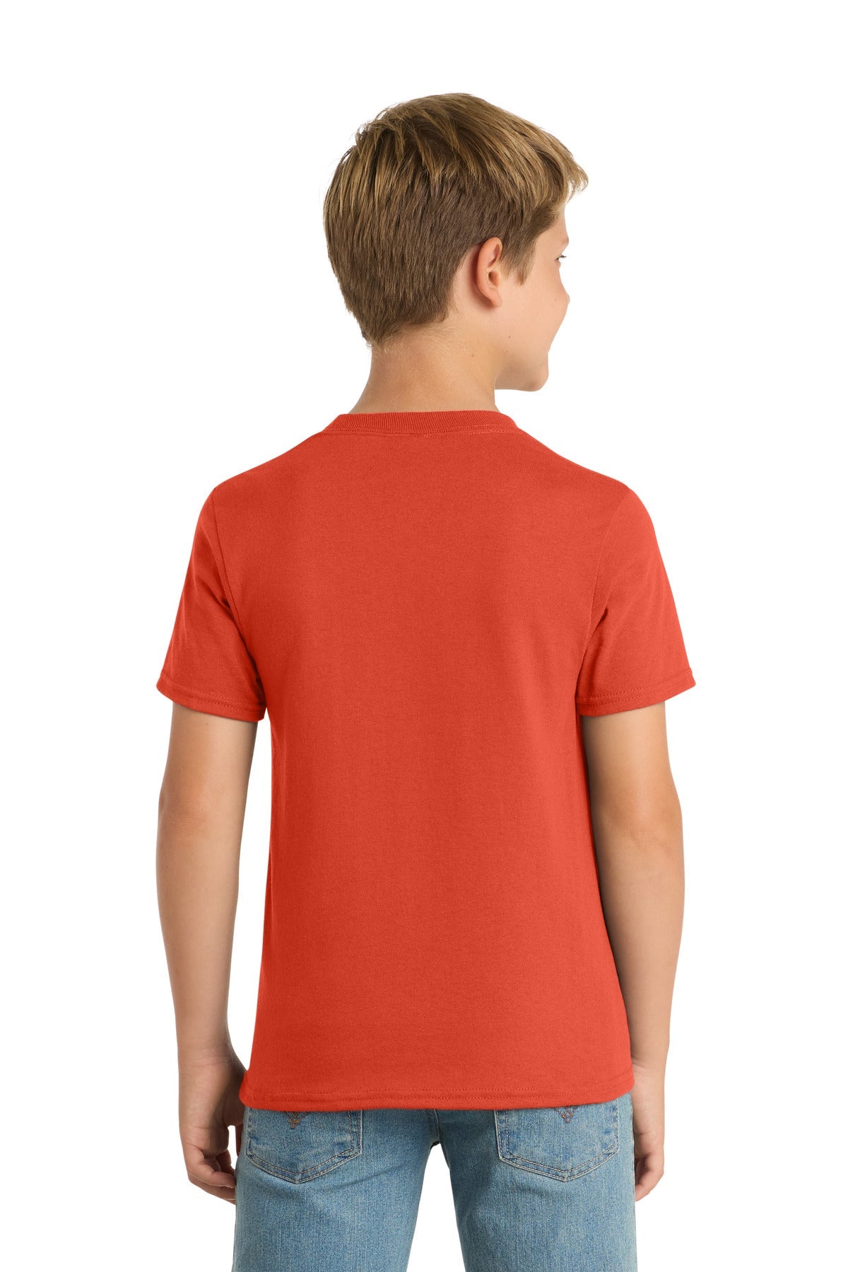 Orange Port & Co Youth Core Blend Tee. PC55Y