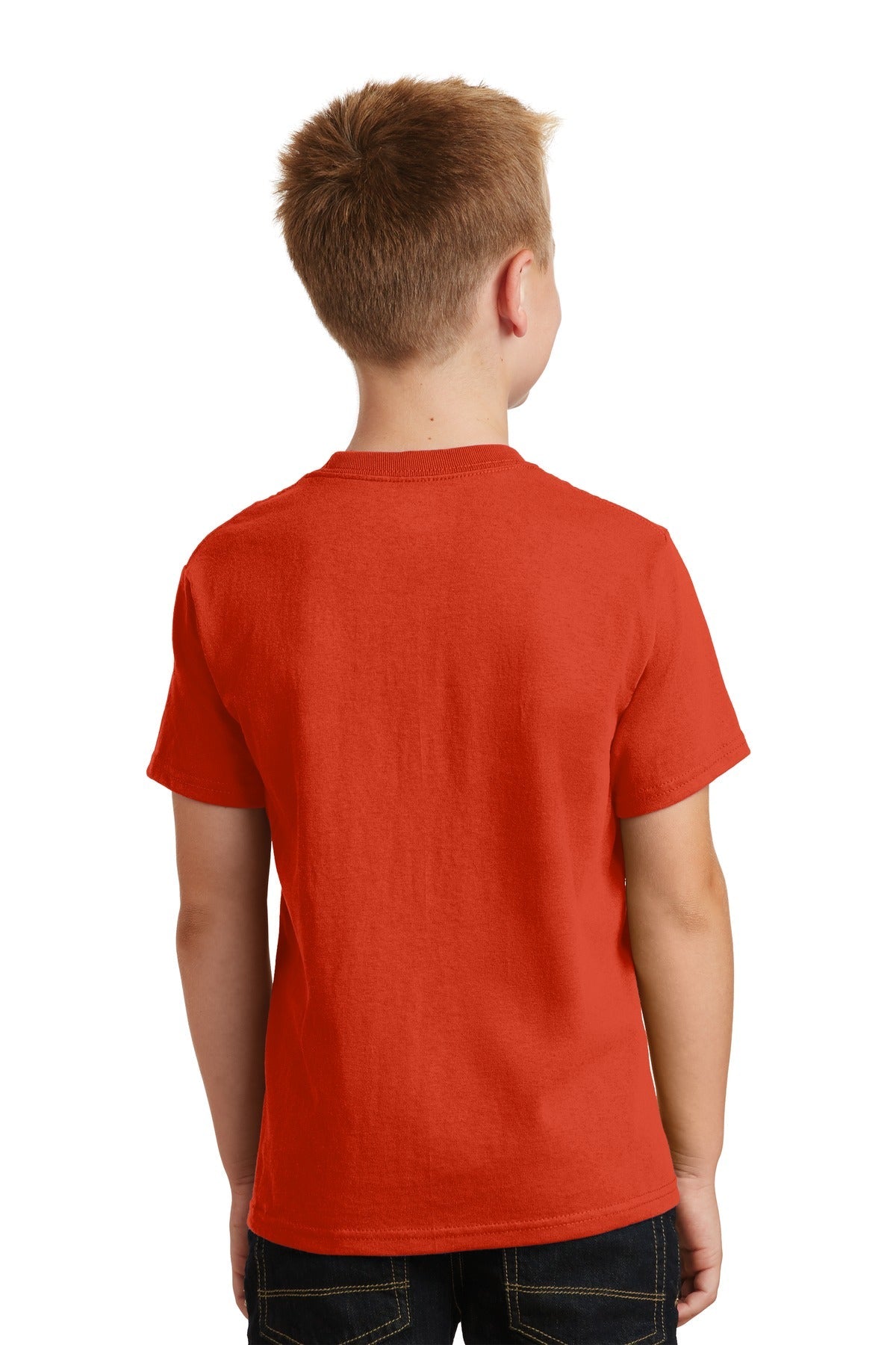 Orange Port & Co Youth Core Cotton Tee. PC54Y