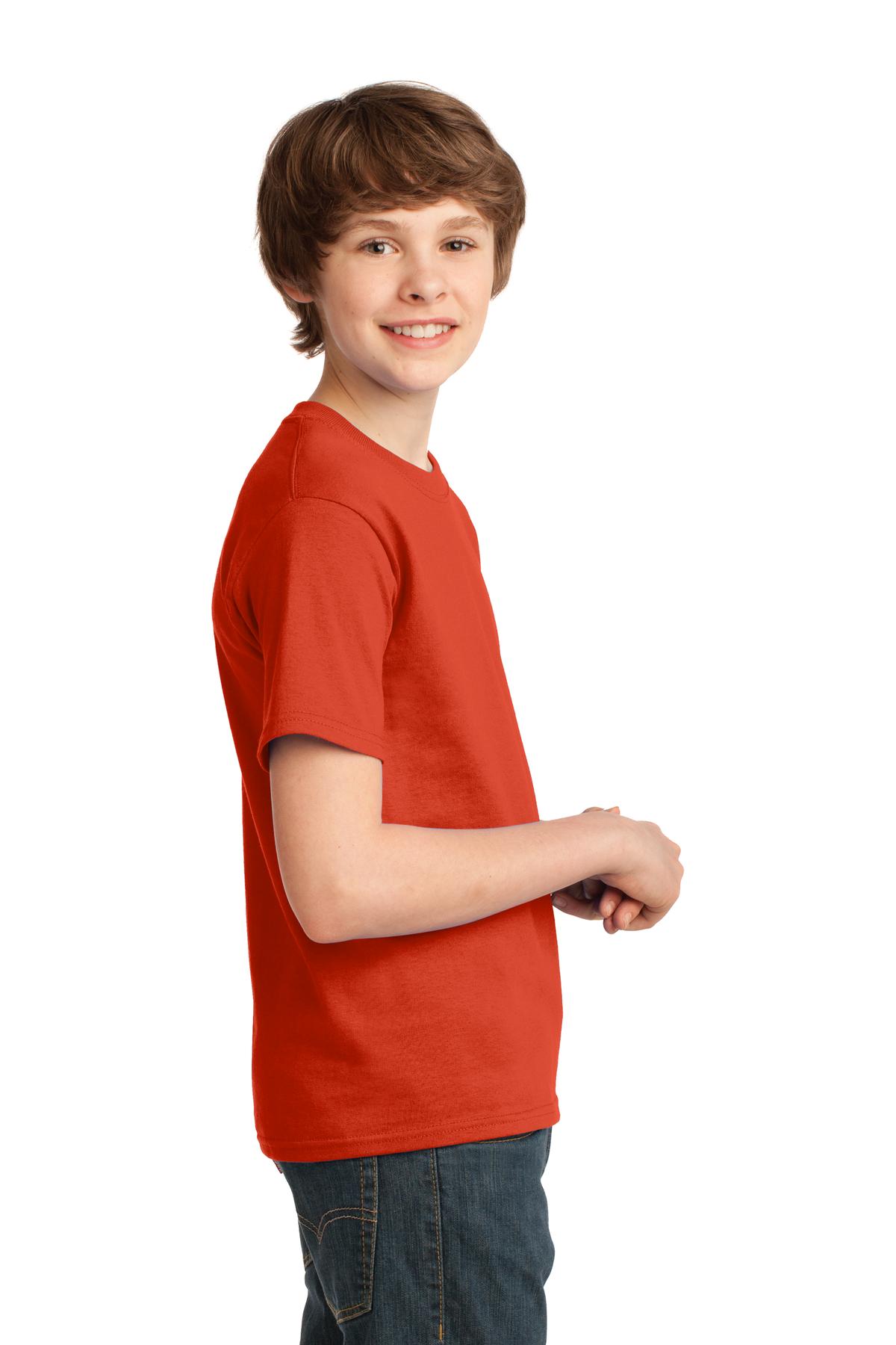 Orange Port & Co Youth Essential Tee. PC61Y