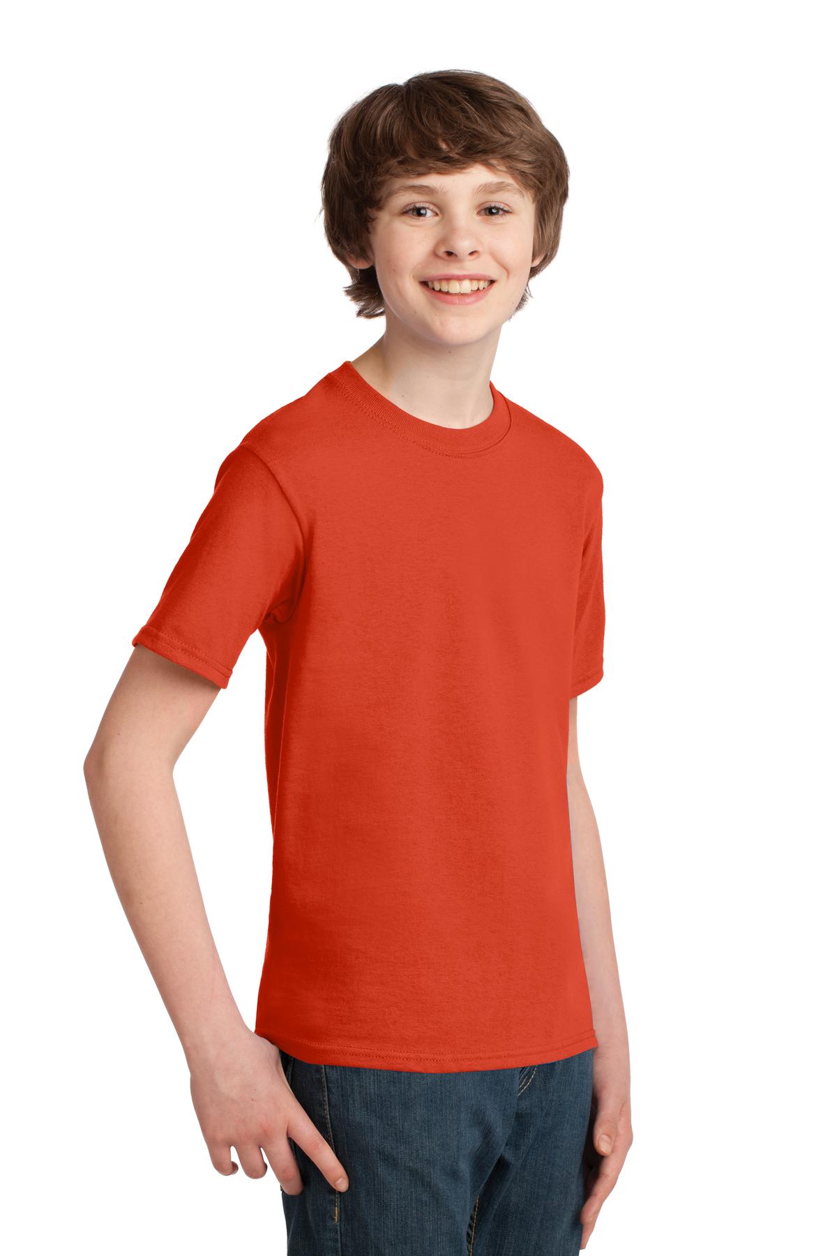 Orange Port & Co Youth Essential Tee. PC61Y