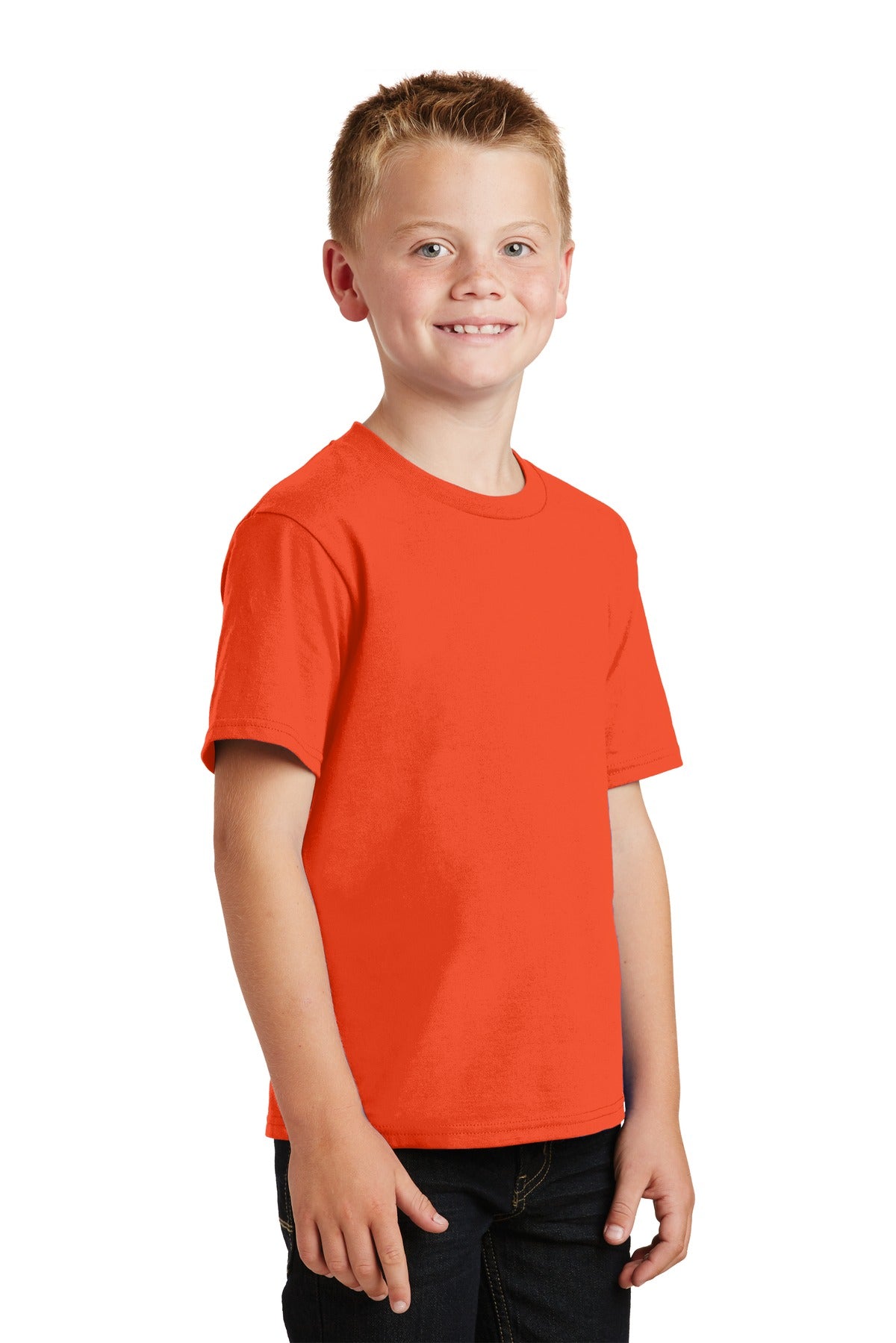 Orange Port & Co Youth Fan Favorite Tee. PC450Y