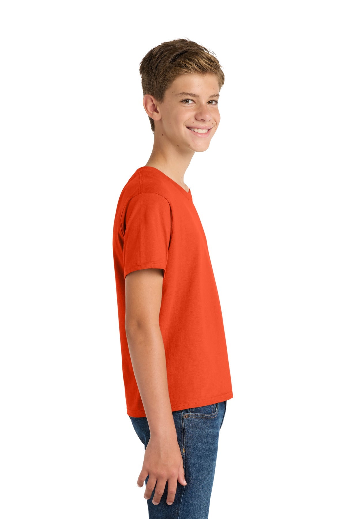 Orange Port & Co Youth Fan Favorite Tee. PC450Y