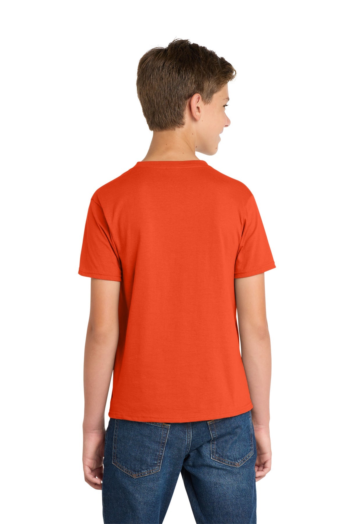 Orange Port & Co Youth Fan Favorite Tee. PC450Y