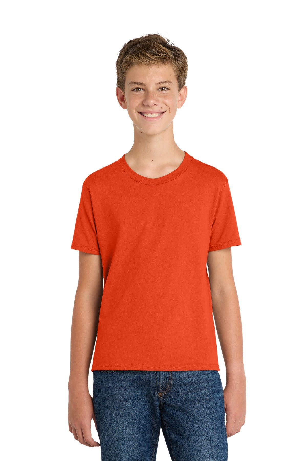 Orange Port & Co Youth Fan Favorite Tee. PC450Y