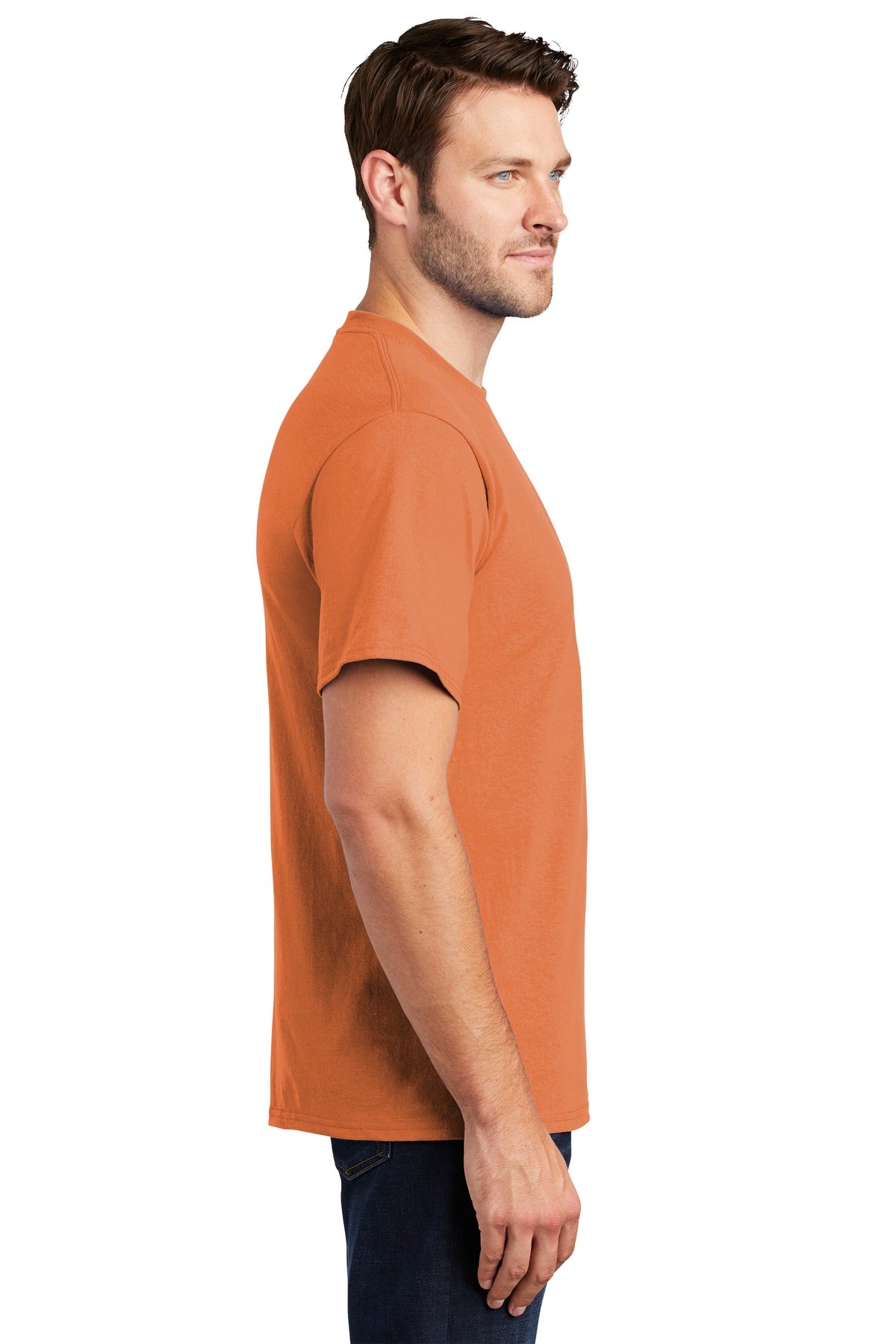 Orange Sherbet Port & Co Tall Essential Tee. PC61T
