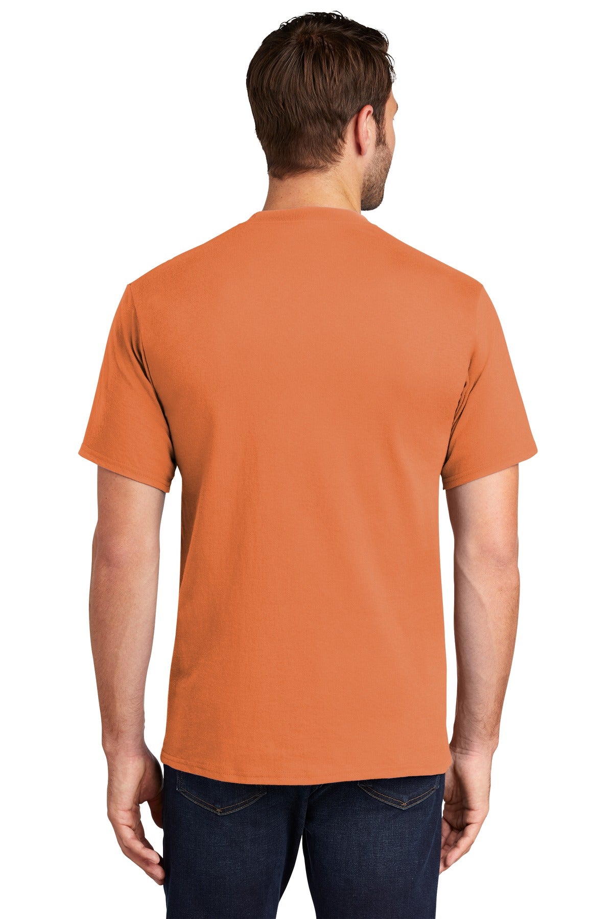 Orange Sherbet Port & Co Tall Essential Tee. PC61T