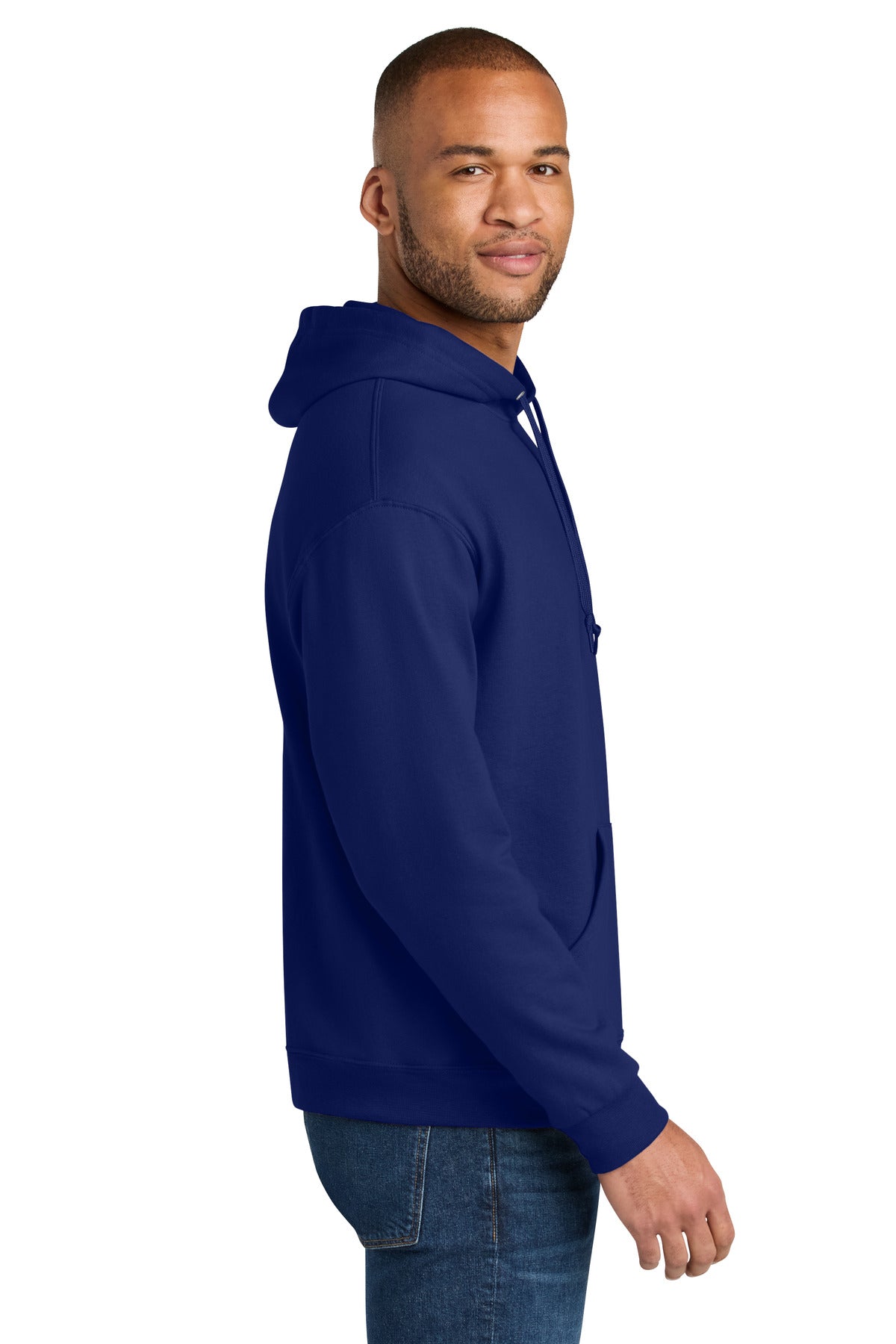 Orchid Jerzees Ultimate Unisex CVC Ring Spun Hooded Sweatshirt IC49M