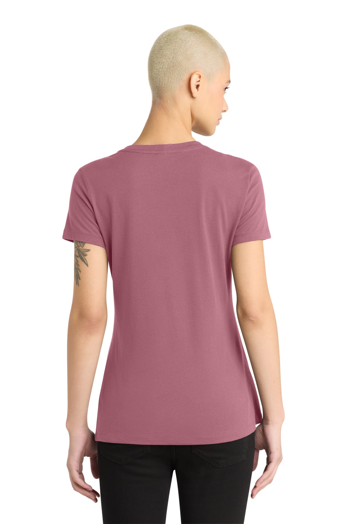 OrchidHaze District - Women's Perfect Weight V-Neck Tee. DM1170L