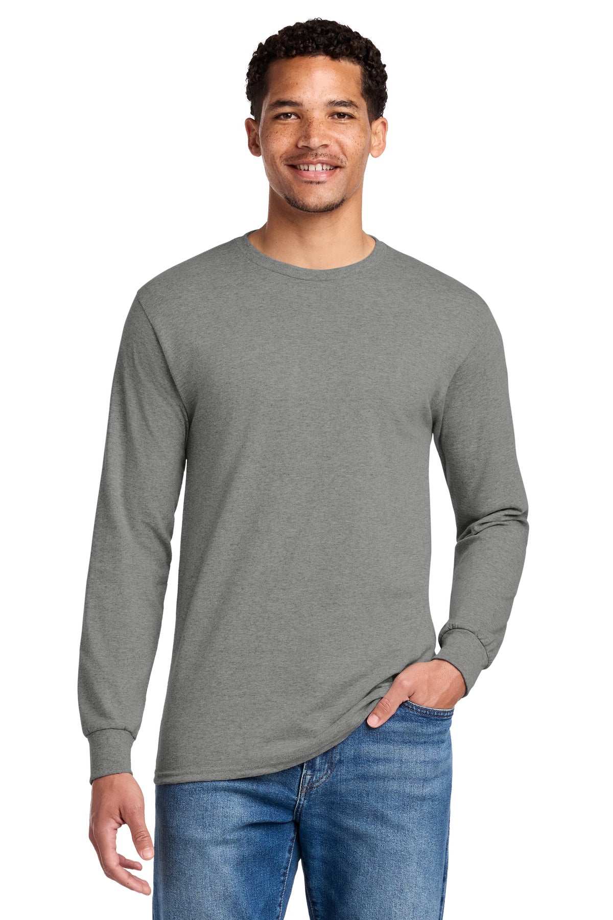 Oxford Jerzees - Dri-Power 50/50 Cotton/Poly Long Sleeve T-Shirt. 29LS