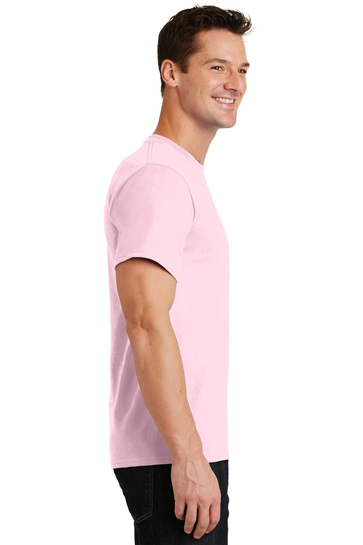 Pale Pink Port & Co Essential Tee. PC61