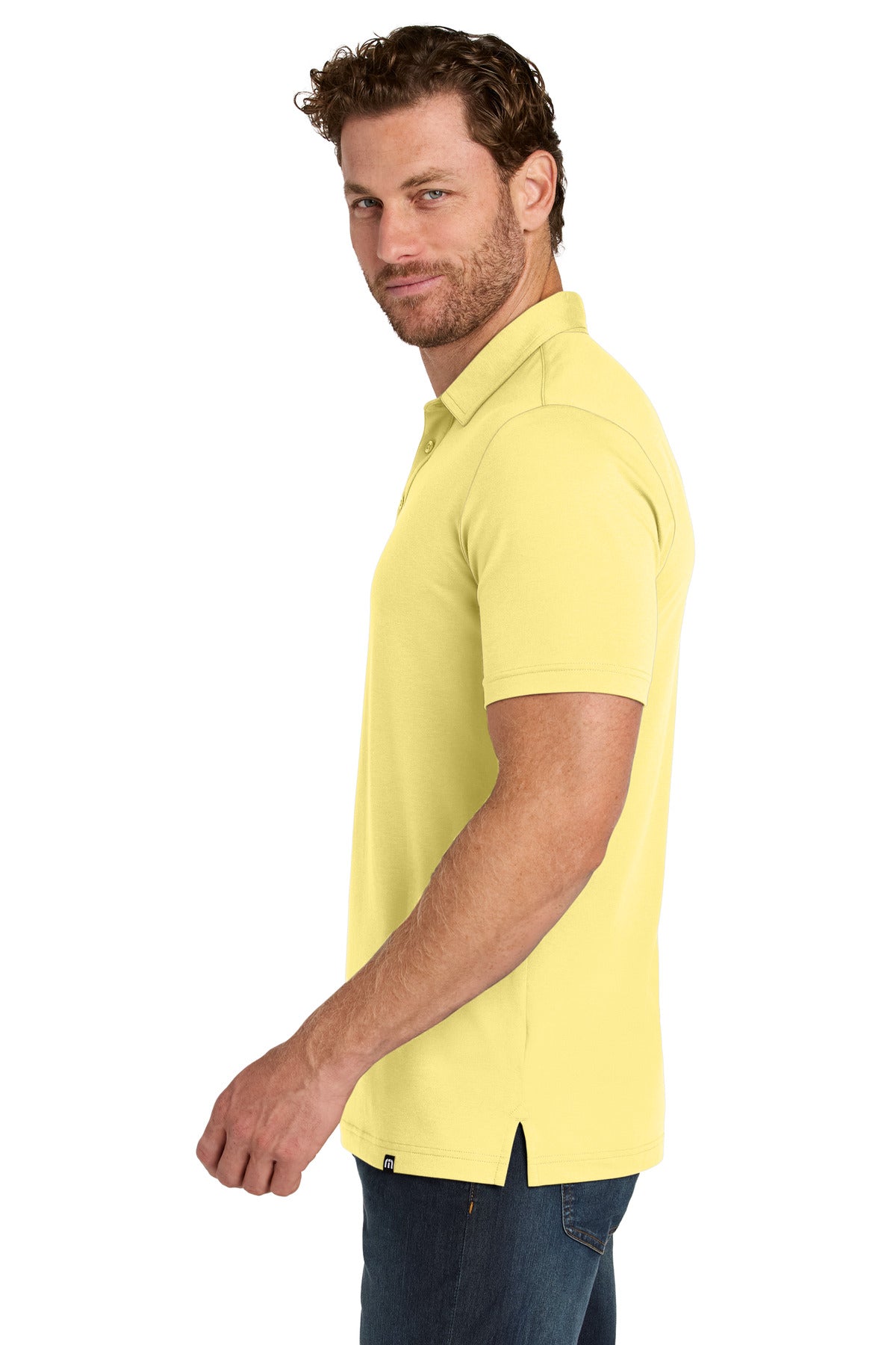 PaleYellow TravisMathew Glenview Solid Polo TMA41461