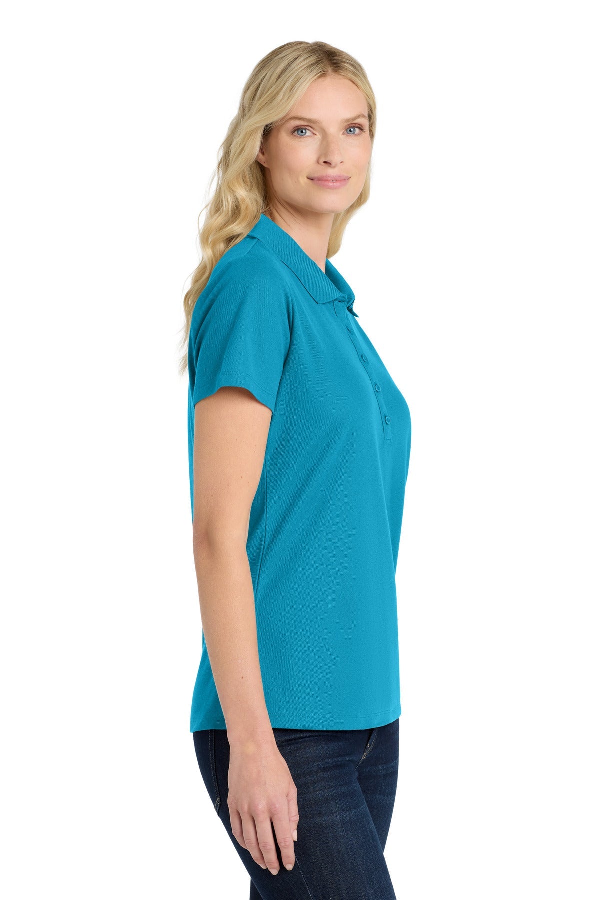 ParcelBlue Port Authority Women's SuperPro React Polo. LK810
