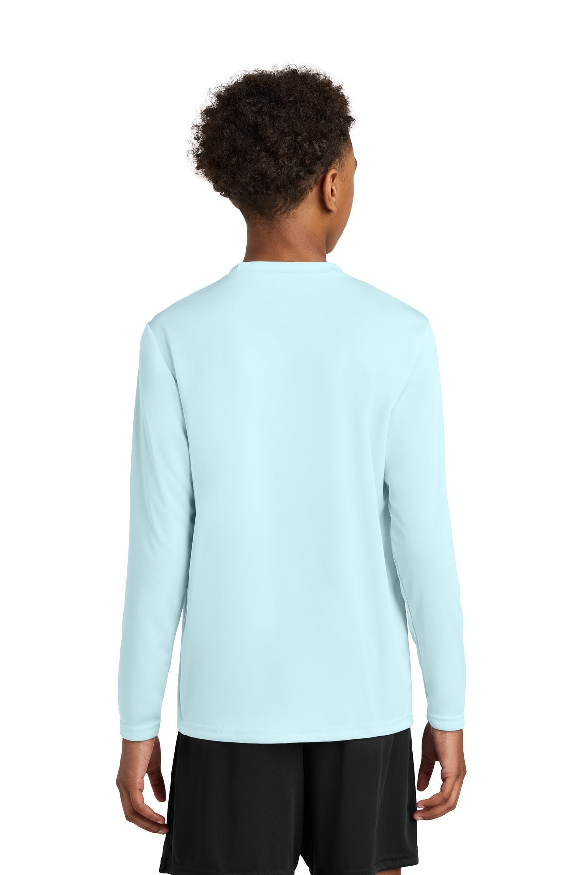 PastelBlue A4 Youth Cooling Performance Long Sleeve Tee A4NB3165