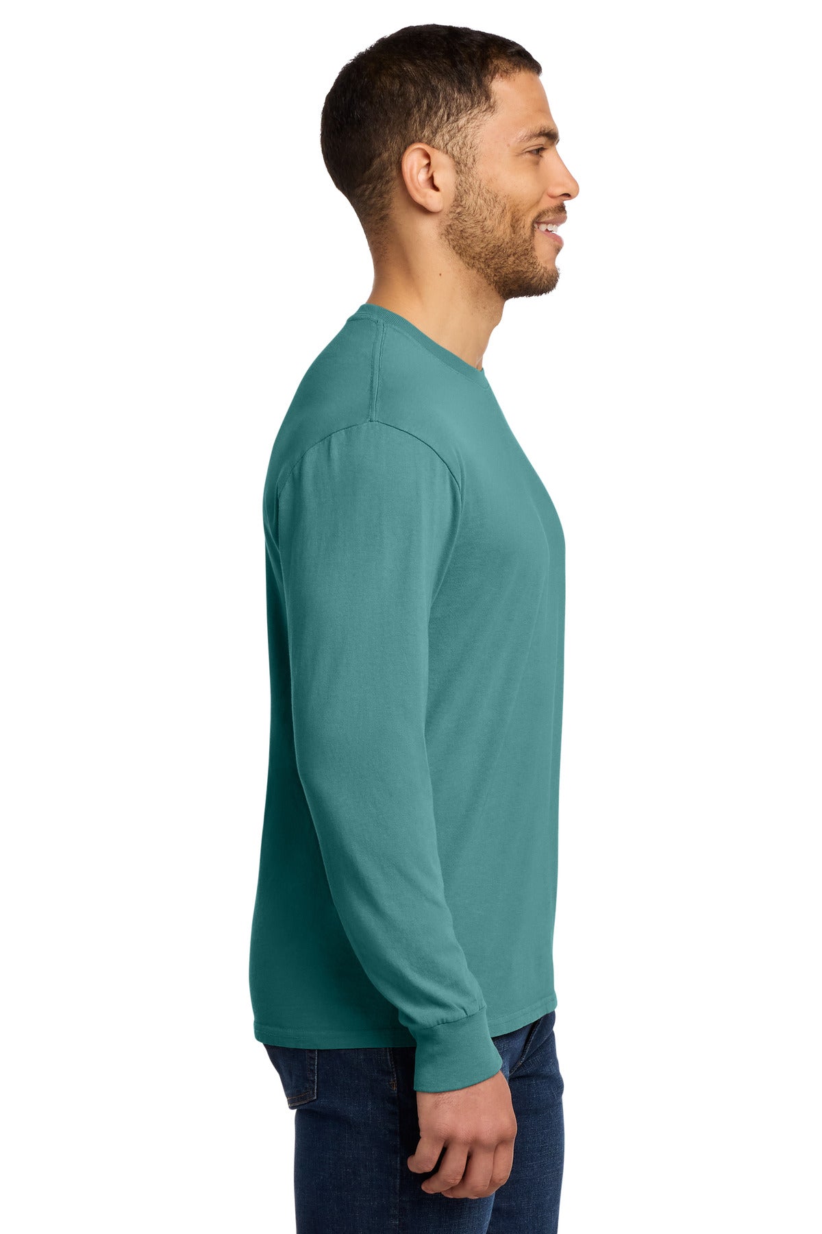 Peacock Port & Co Beach Wash Garment-Dyed Long Sleeve Tee PC099LS