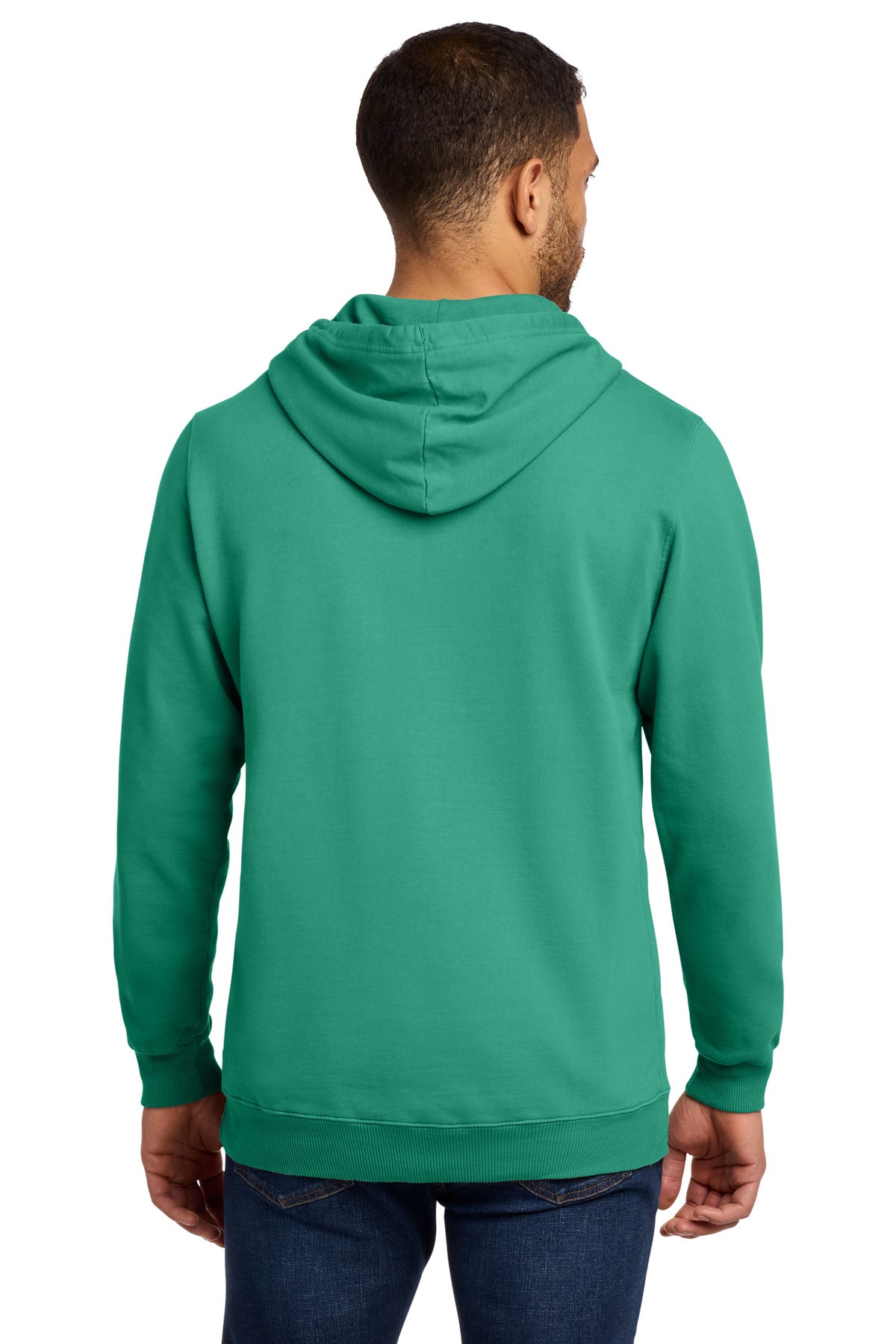 Peacock Port & Co Beach Wash Garment-Dyed Pullover Hooded Sweatshirt. PC098H