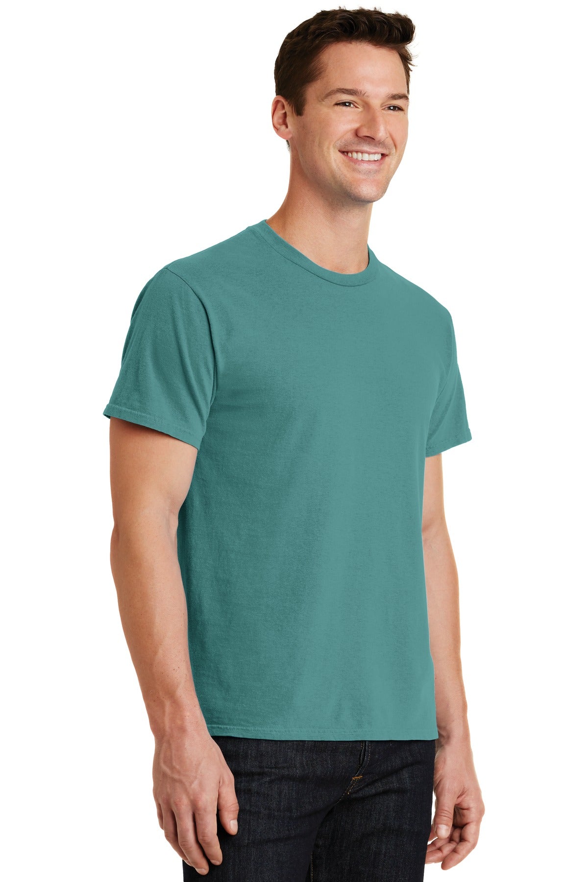 Peacock Port & Co Beach Wash Garment-Dyed Tee. PC099