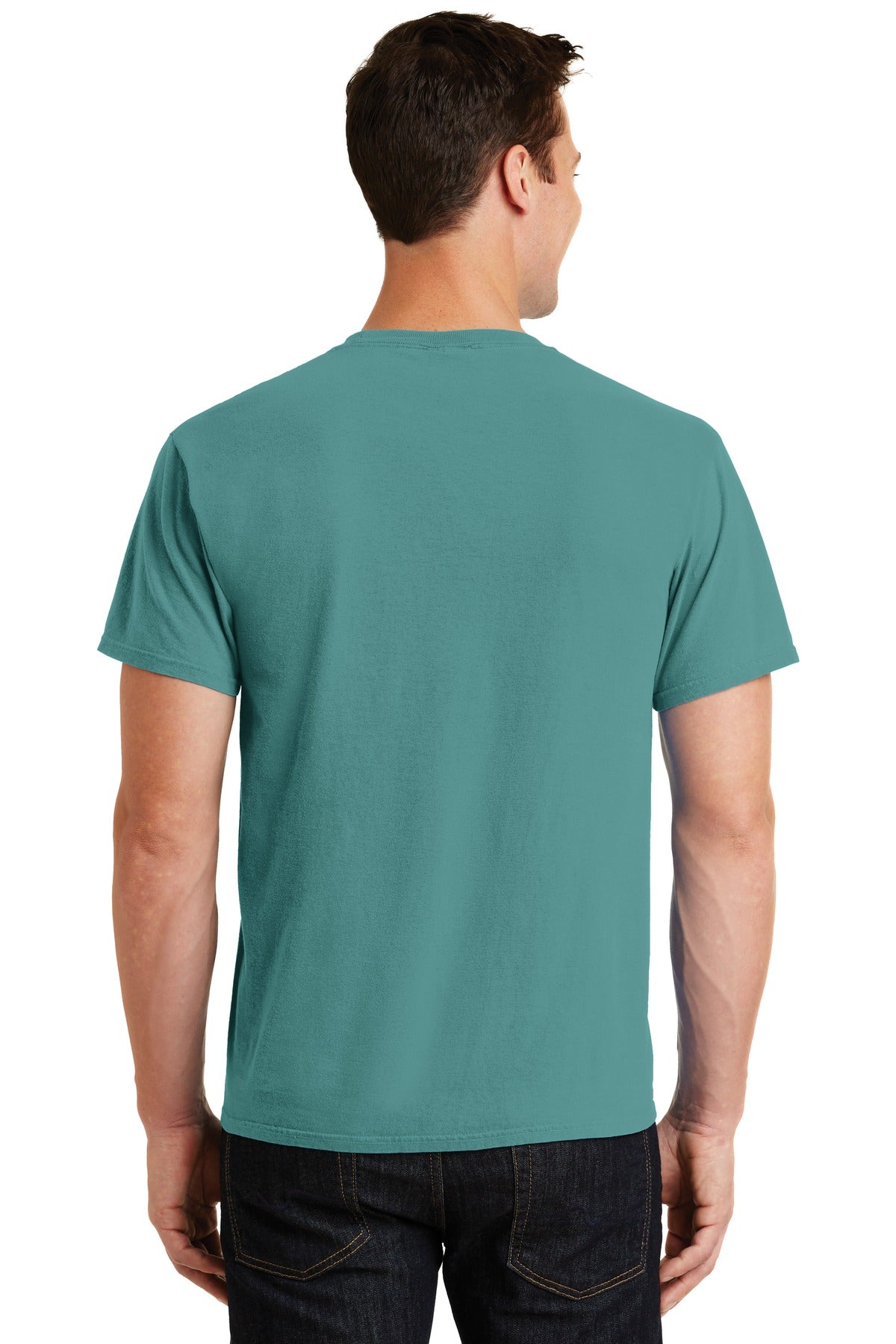 Peacock Port & Co Beach Wash Garment-Dyed Tee. PC099