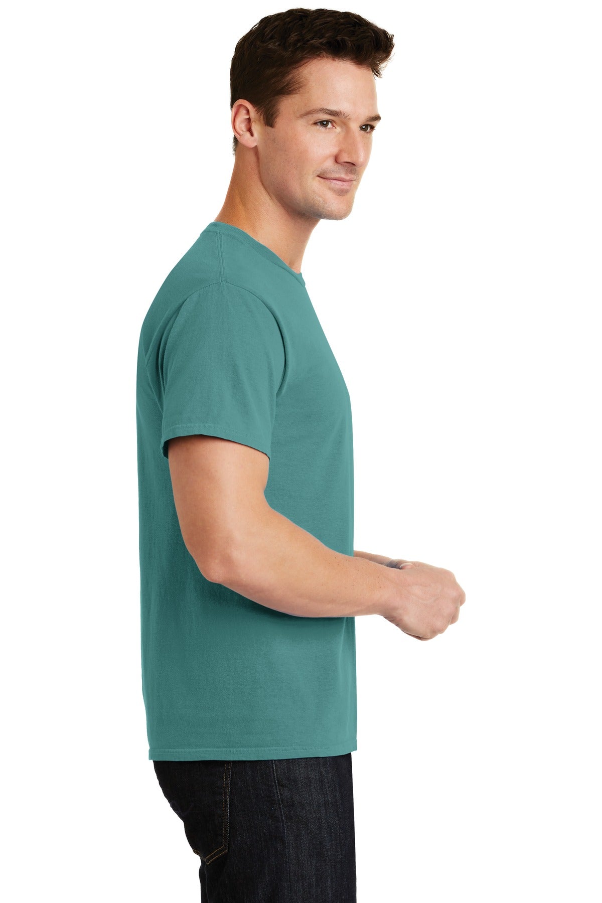 Peacock Port & Co Beach Wash Garment-Dyed Tee. PC099