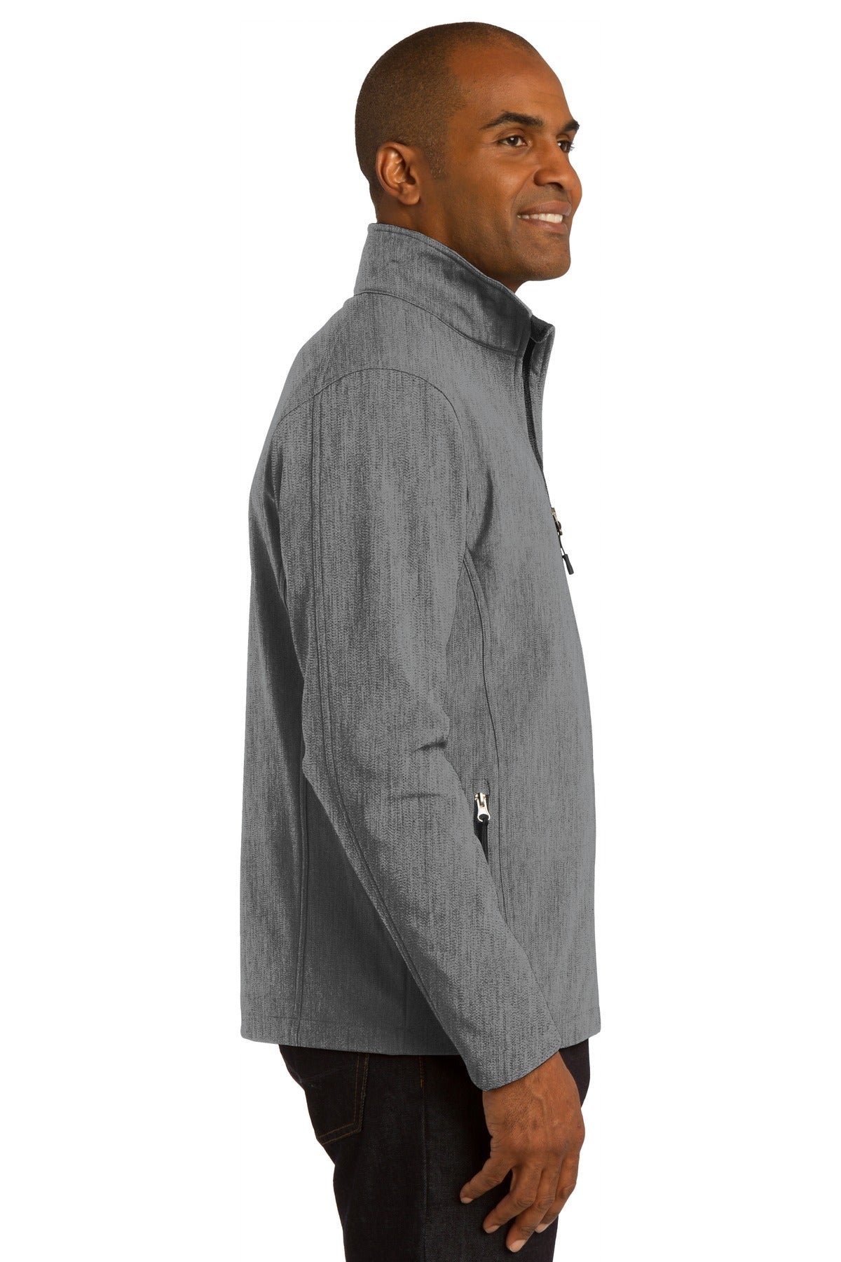 Pearl Grey Hth Port Authority Core Soft Shell Jacket. J317
