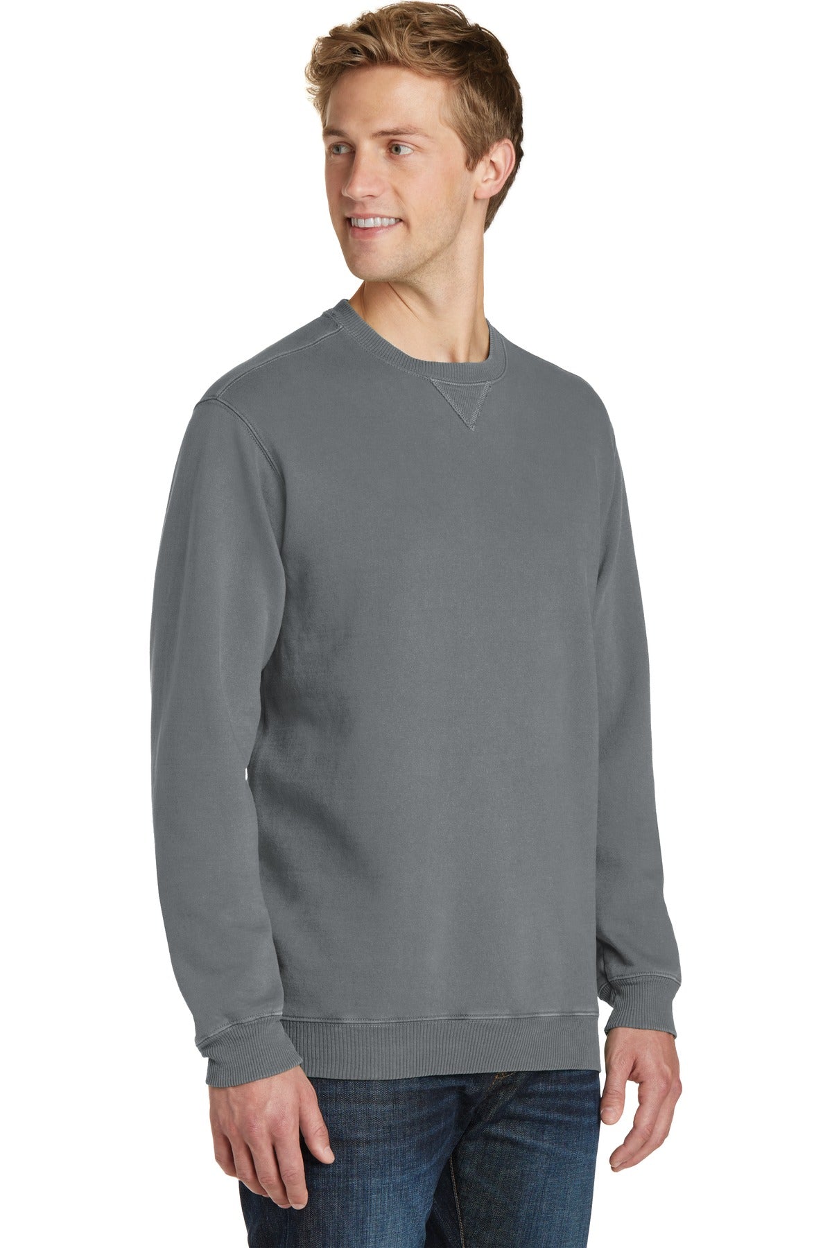 Pewter Port & Co Beach Wash Garment-Dyed Crewneck Sweatshirt PC098