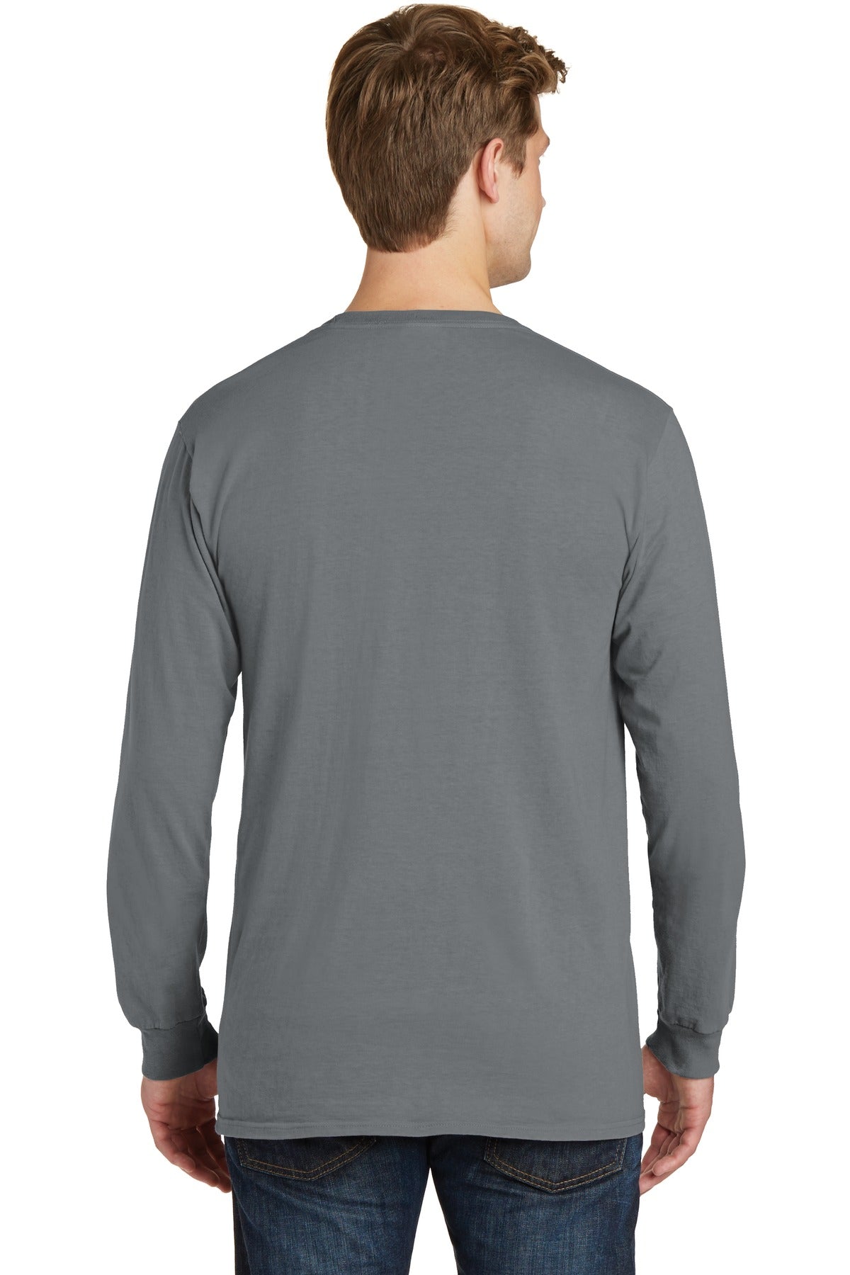 Pewter Port & Co Beach Wash Garment-Dyed Long Sleeve Tee PC099LS
