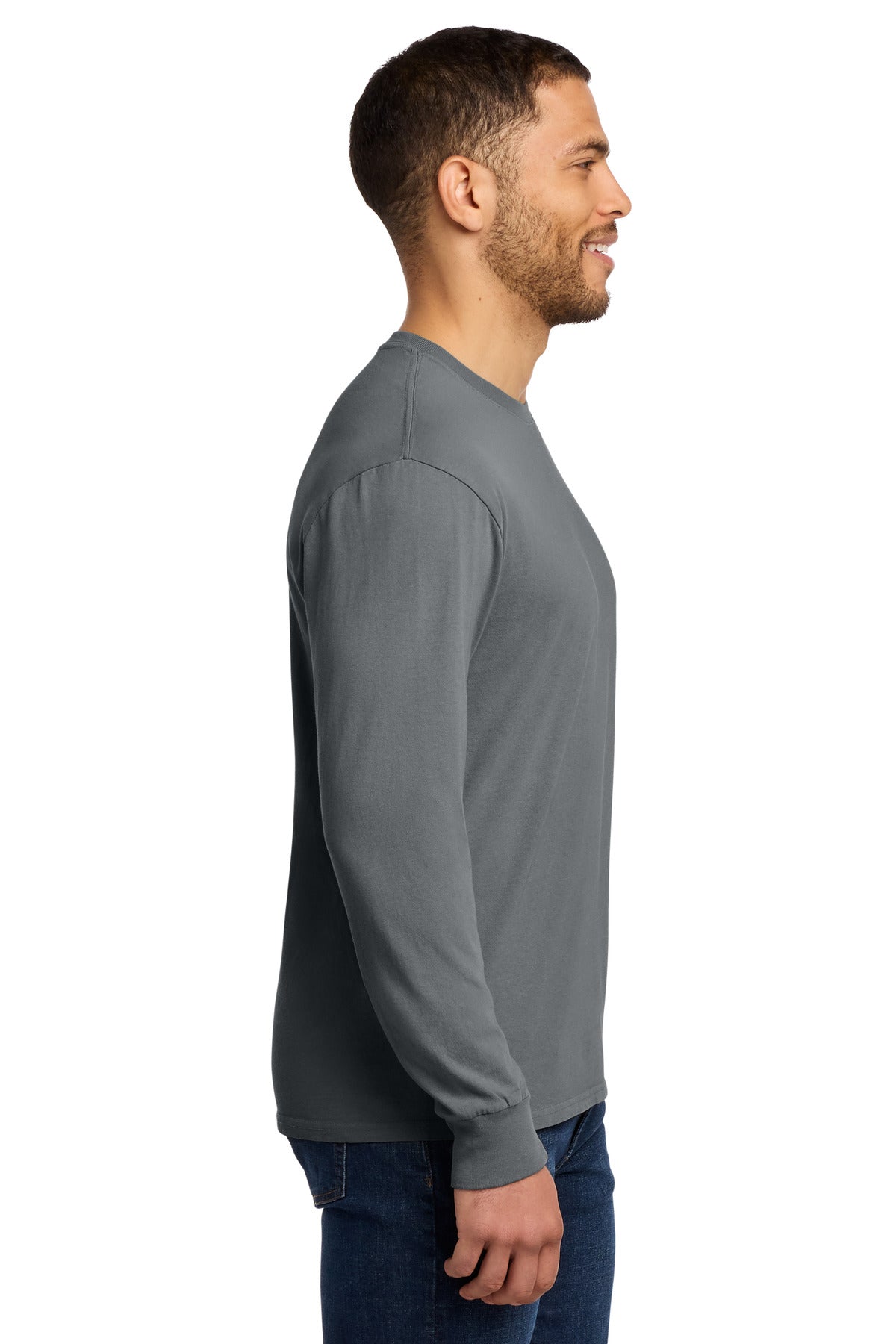 Pewter Port & Co Beach Wash Garment-Dyed Long Sleeve Tee PC099LS