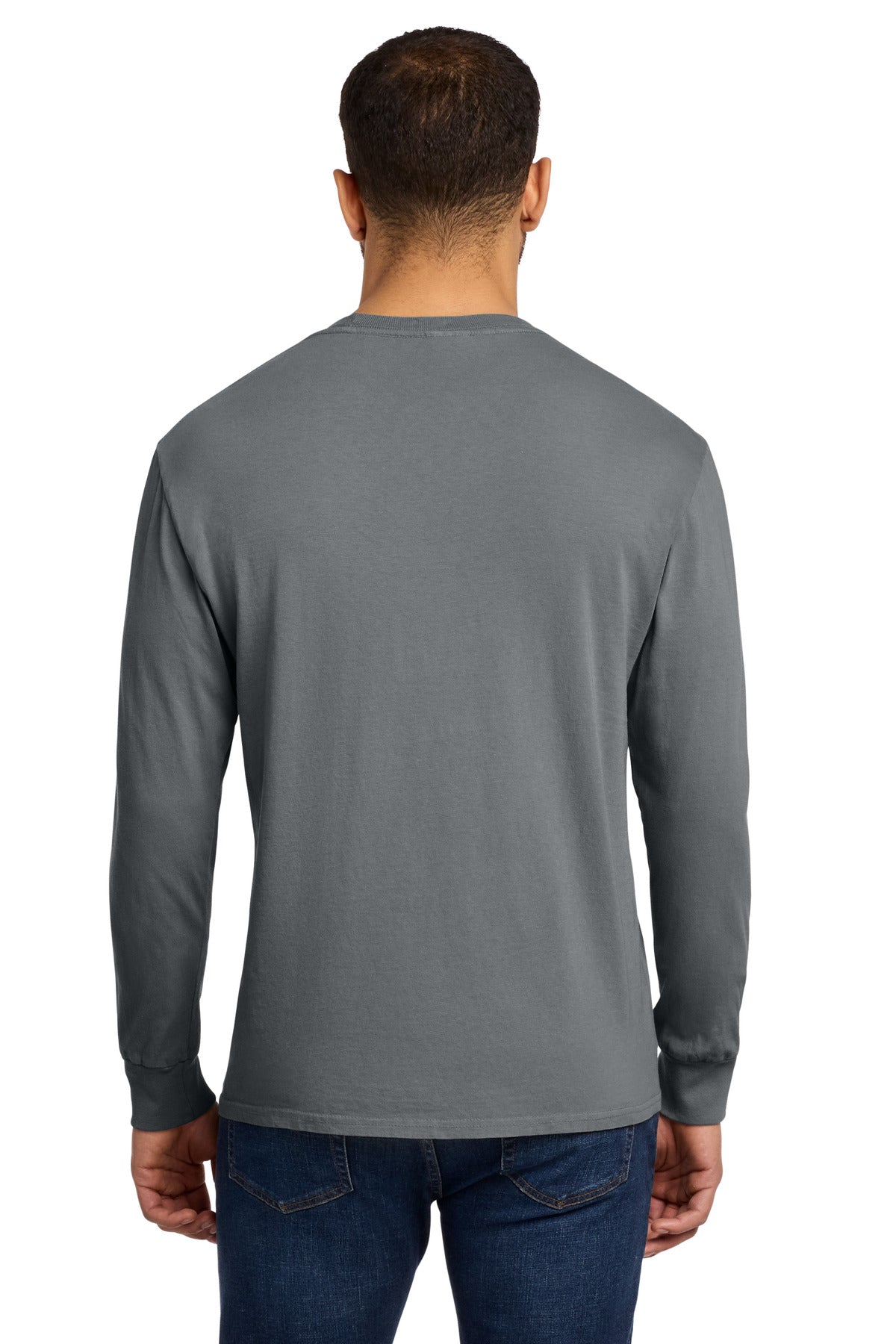 Pewter Port & Co Beach Wash Garment-Dyed Long Sleeve Tee PC099LS