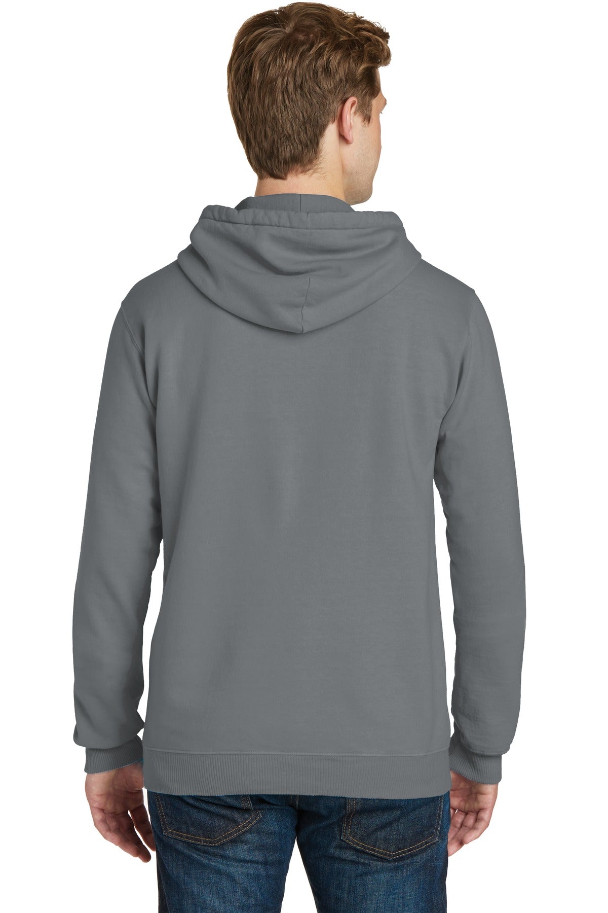 Pewter Port & Co Beach Wash Garment-Dyed Pullover Hooded Sweatshirt. PC098H