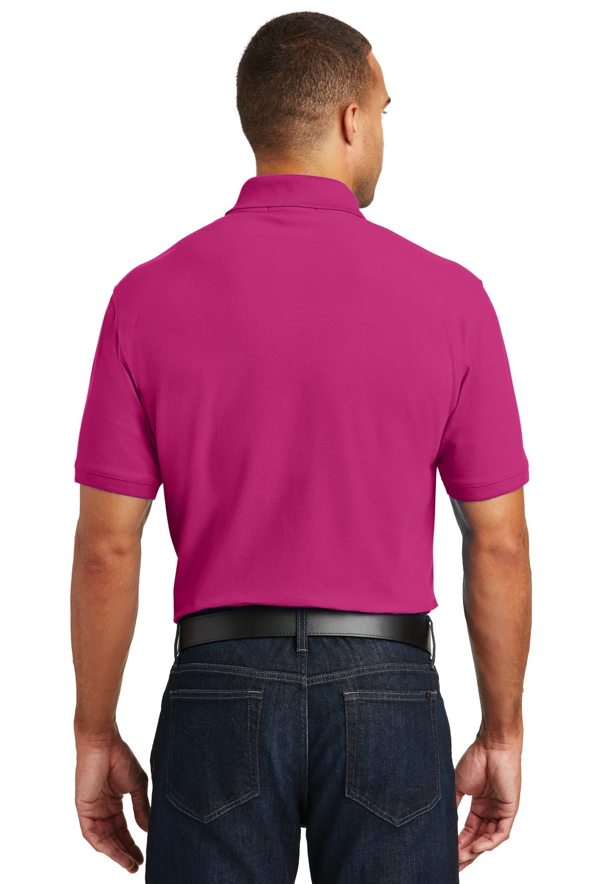 Pink Azalea Port Authority Core Classic Pique Polo. K100