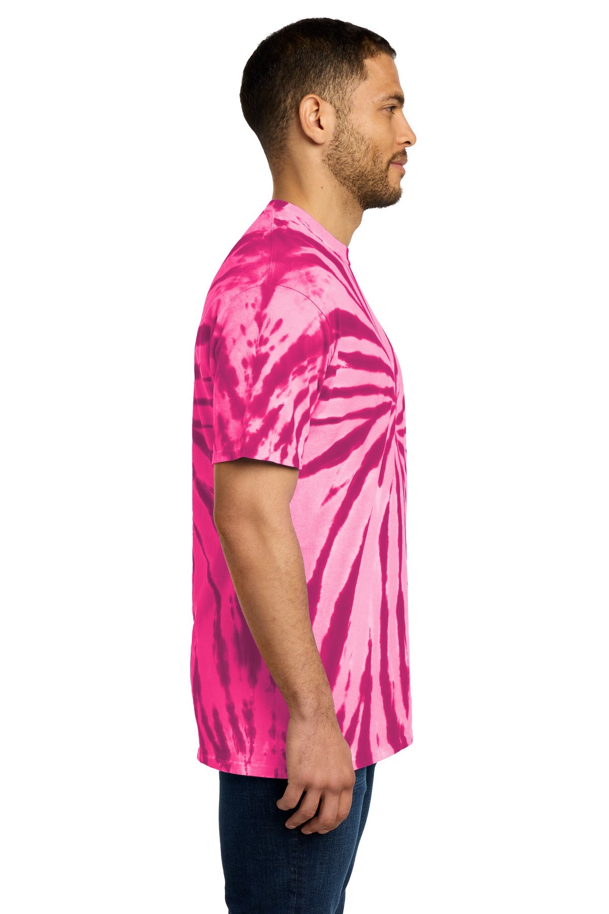 Pink Port & Co Tie-Dye Tee. PC147