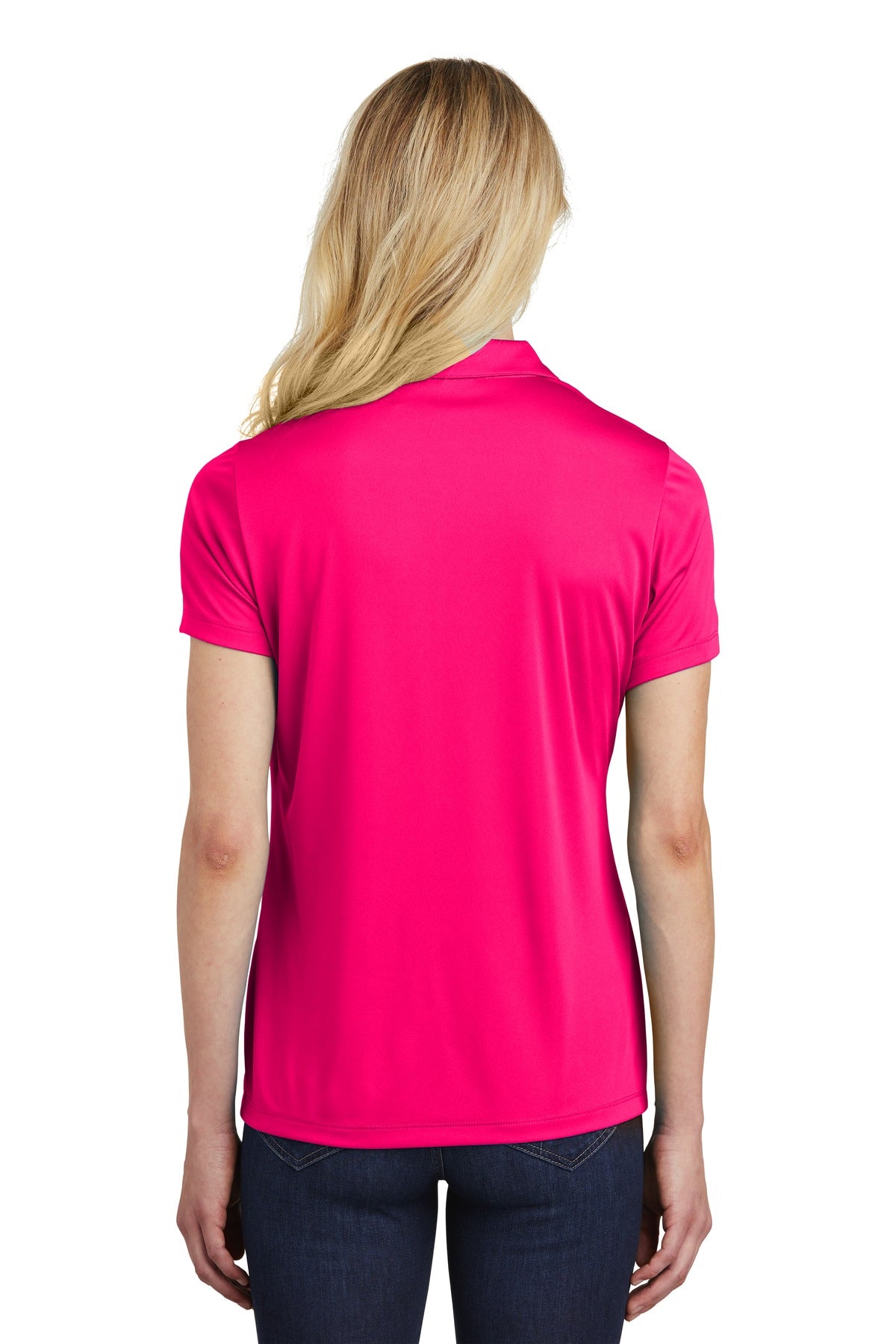 Pink Raspberry Sport-Tek Women's PosiCharge Competitor Polo. LST550
