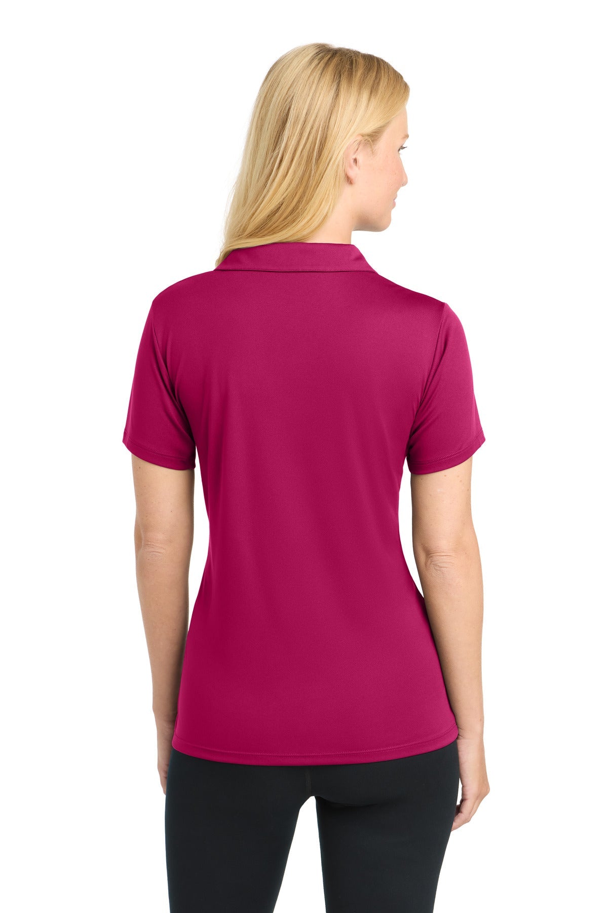 Pink Raspberry Sport-Tek Women's PosiCharge Competitor Polo. LST550