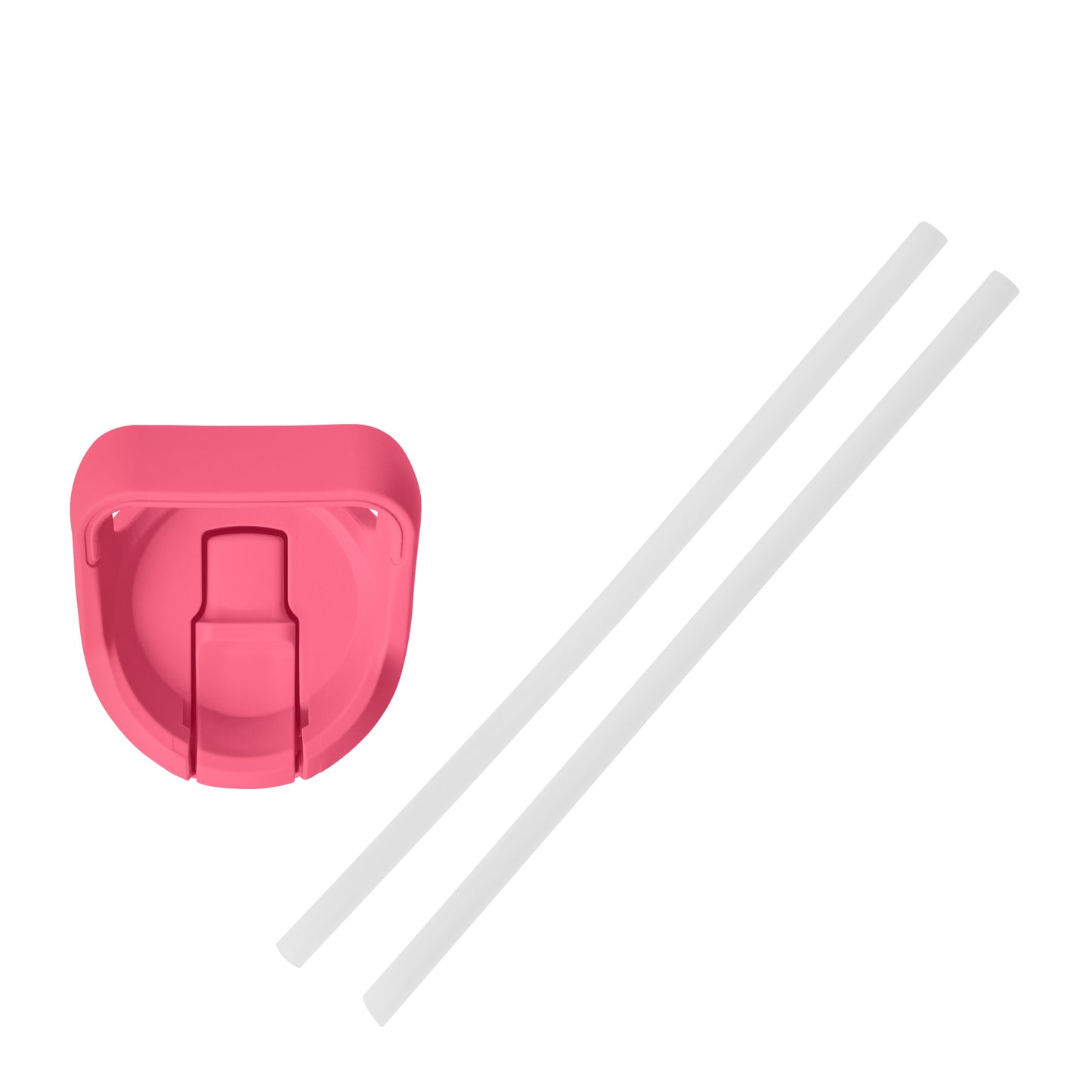 Pink-Tropical Rambler® 18 oz Water Bottle with Color-Matched Straw Cap plain