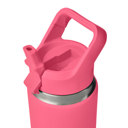 Pink-Tropical Rambler® 18 oz Water Bottle with Color-Matched Straw Cap plain
