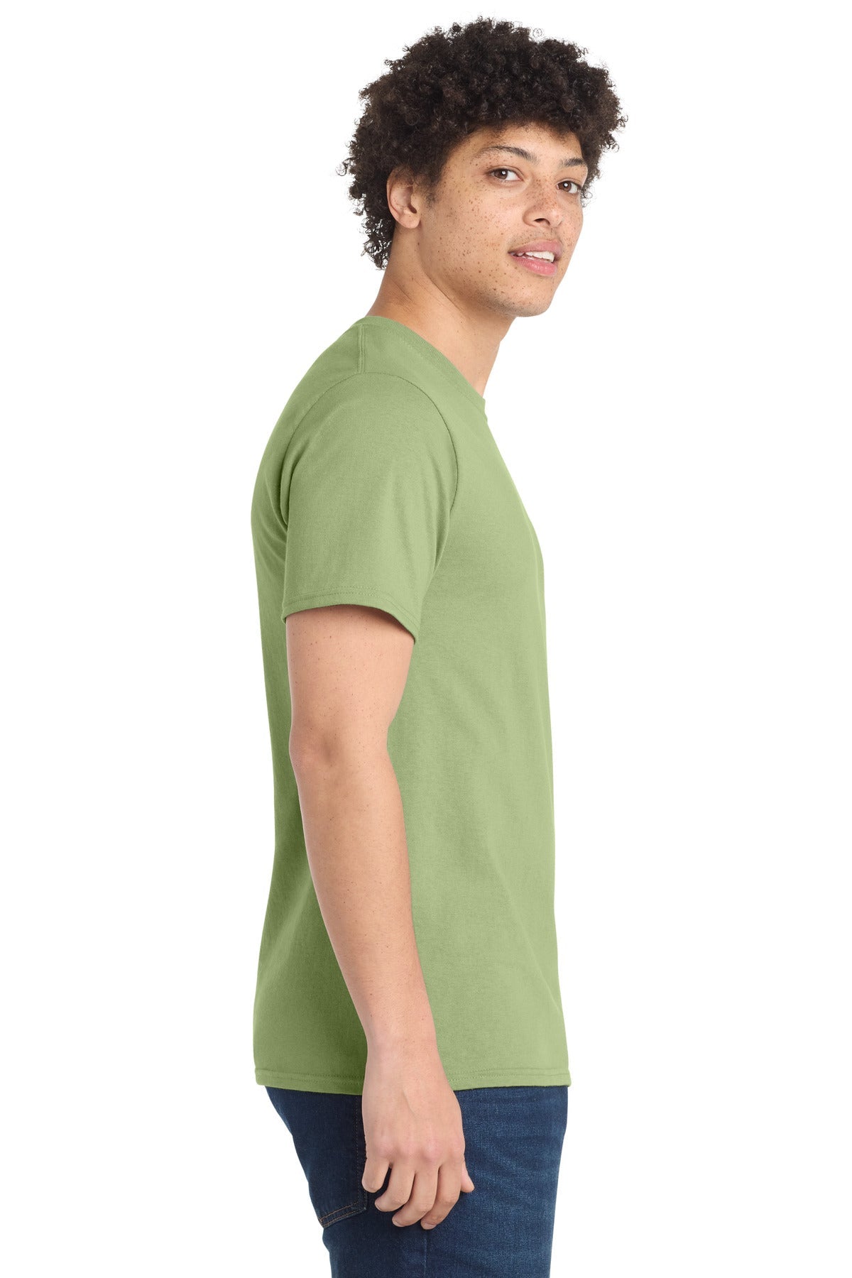 Pistachio Port & Co Tall Essential Tee. PC61T