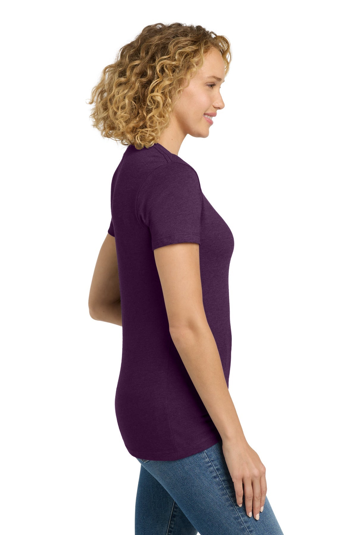 Plum Next Level Apparel Women's CVC Tee. NL6610