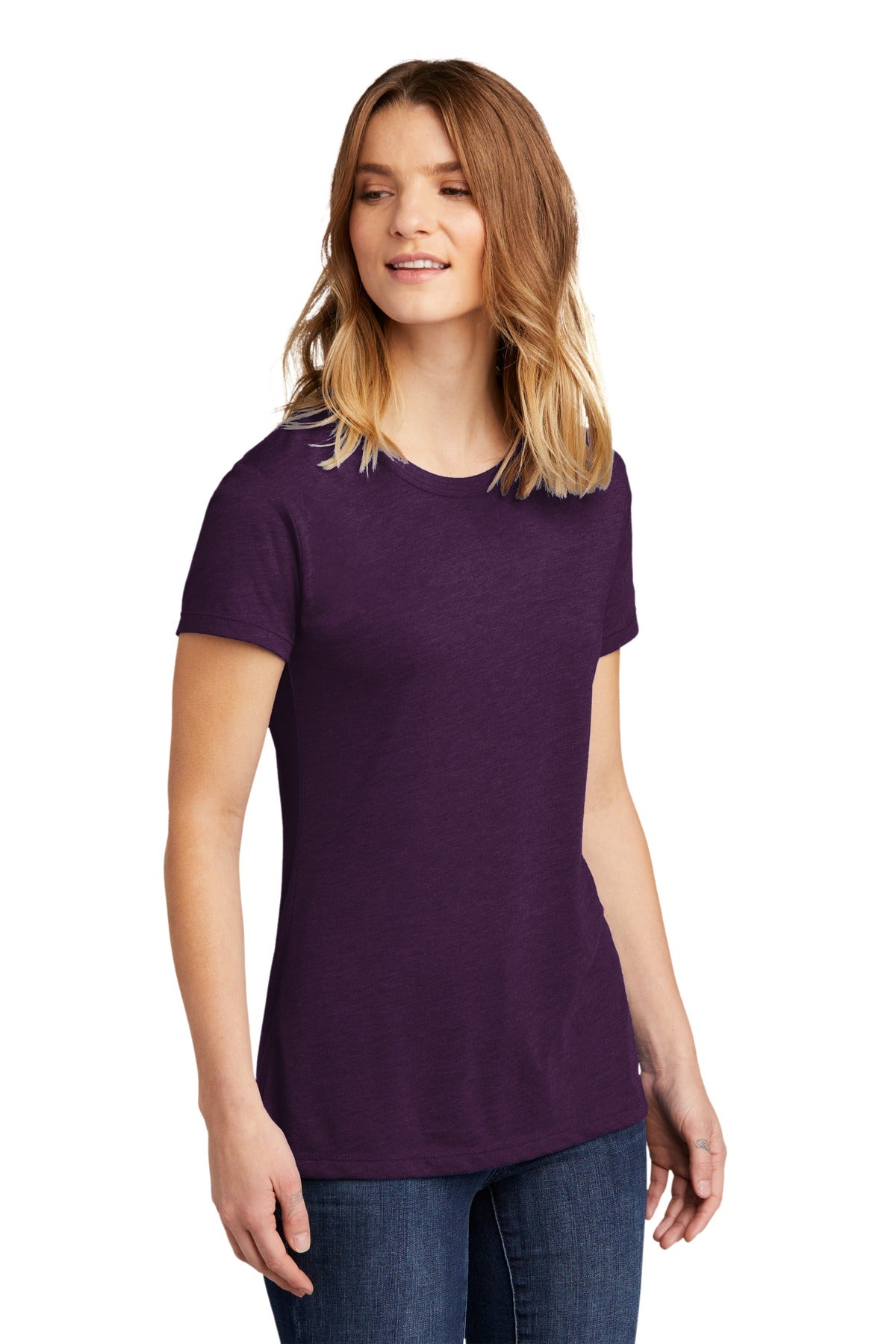 Plum Next Level Apparel Women's CVC Tee. NL6610
