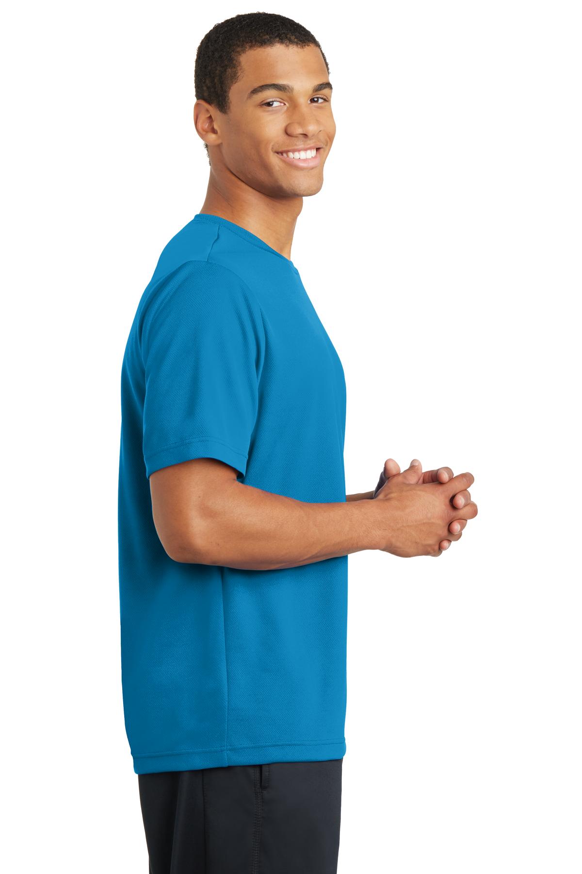 Pond Blue Sport-Tek PosiCharge RacerMesh Tee. ST340