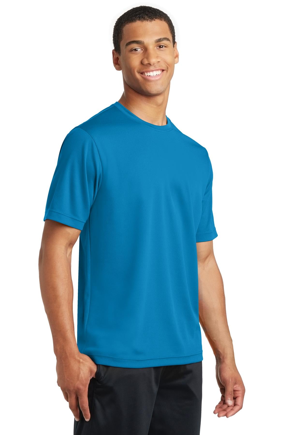 Pond Blue Sport-Tek PosiCharge RacerMesh Tee. ST340