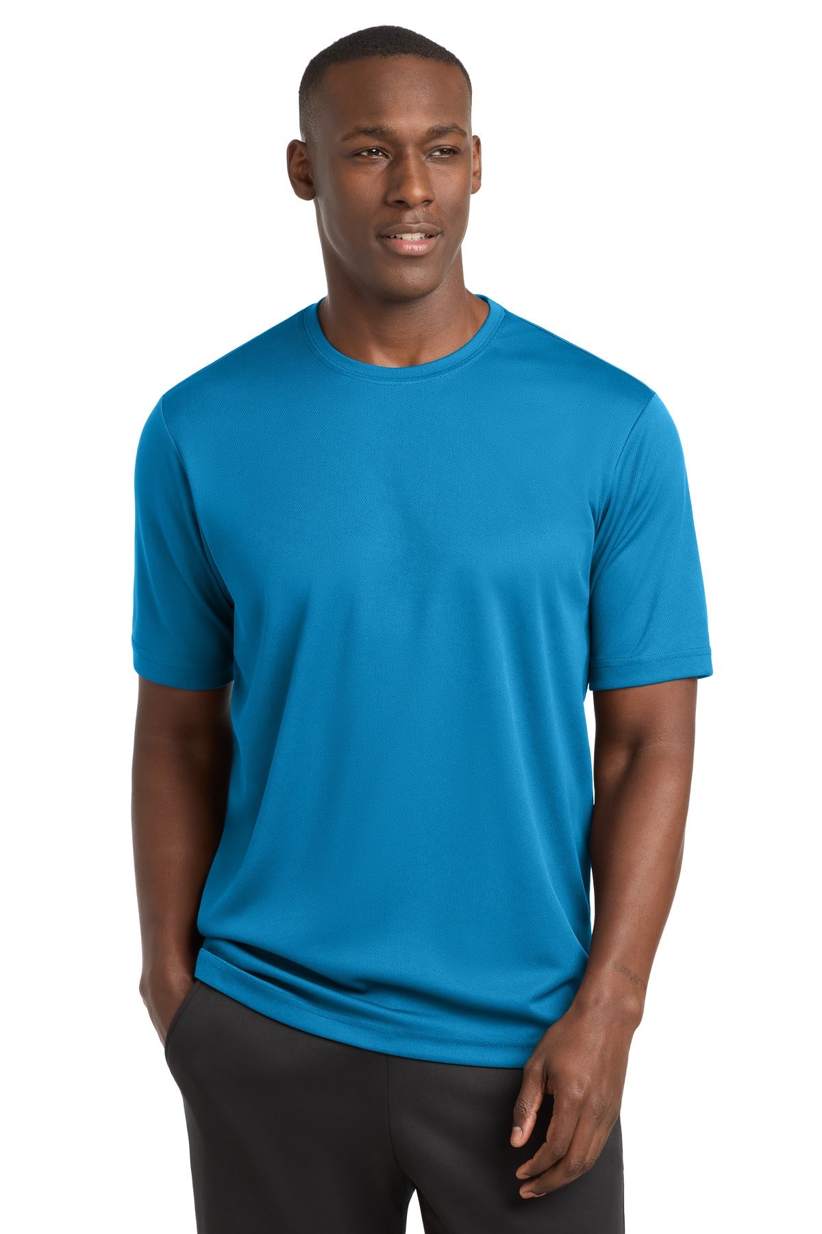 Pond Blue Sport-Tek PosiCharge RacerMesh Tee. ST340