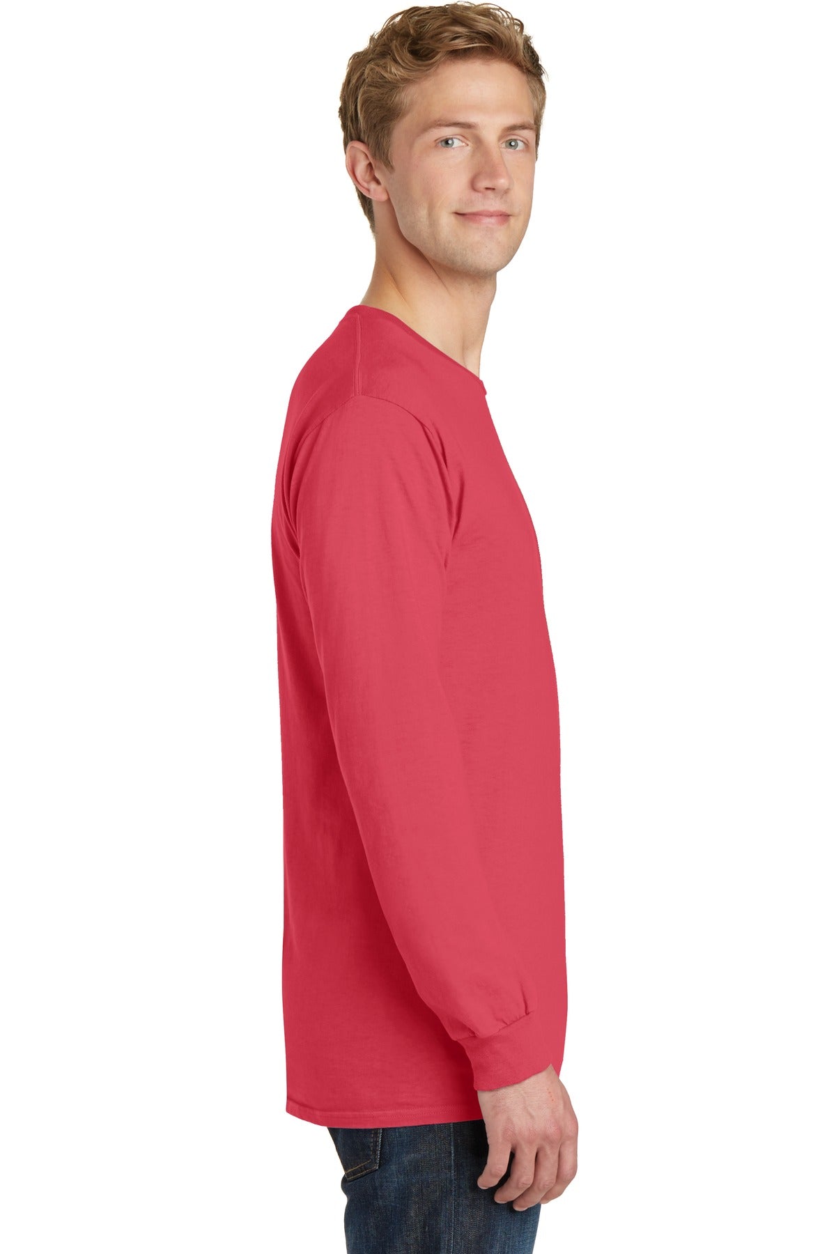 Poppy Port & Co Beach Wash Garment-Dyed Long Sleeve Tee PC099LS