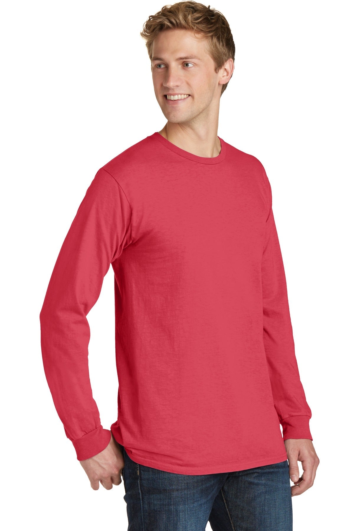 Poppy Port & Co Beach Wash Garment-Dyed Long Sleeve Tee PC099LS