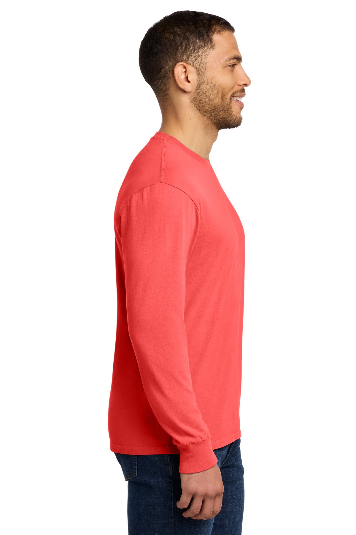 Poppy Port & Co Beach Wash Garment-Dyed Long Sleeve Tee PC099LS
