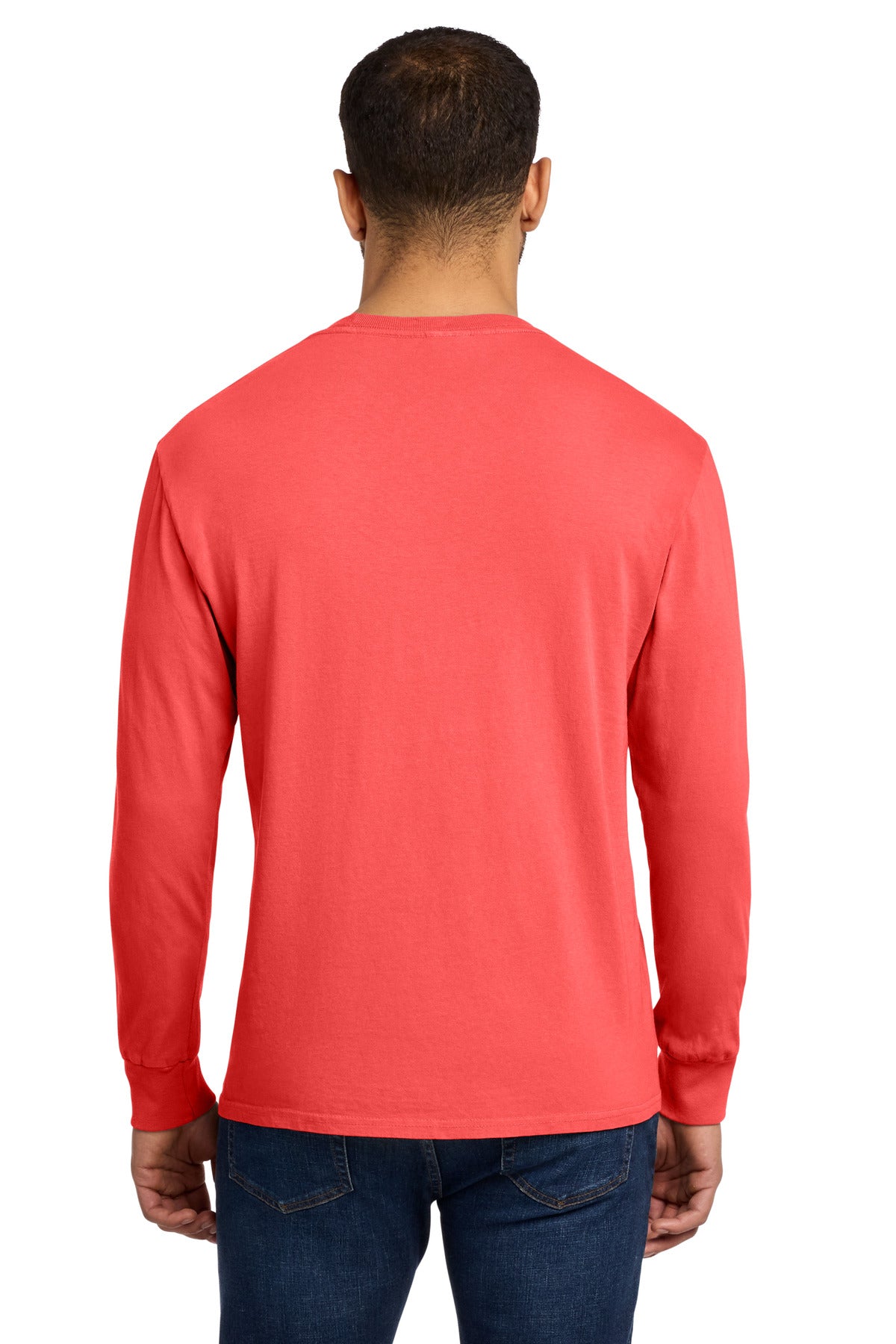 Poppy Port & Co Beach Wash Garment-Dyed Long Sleeve Tee PC099LS