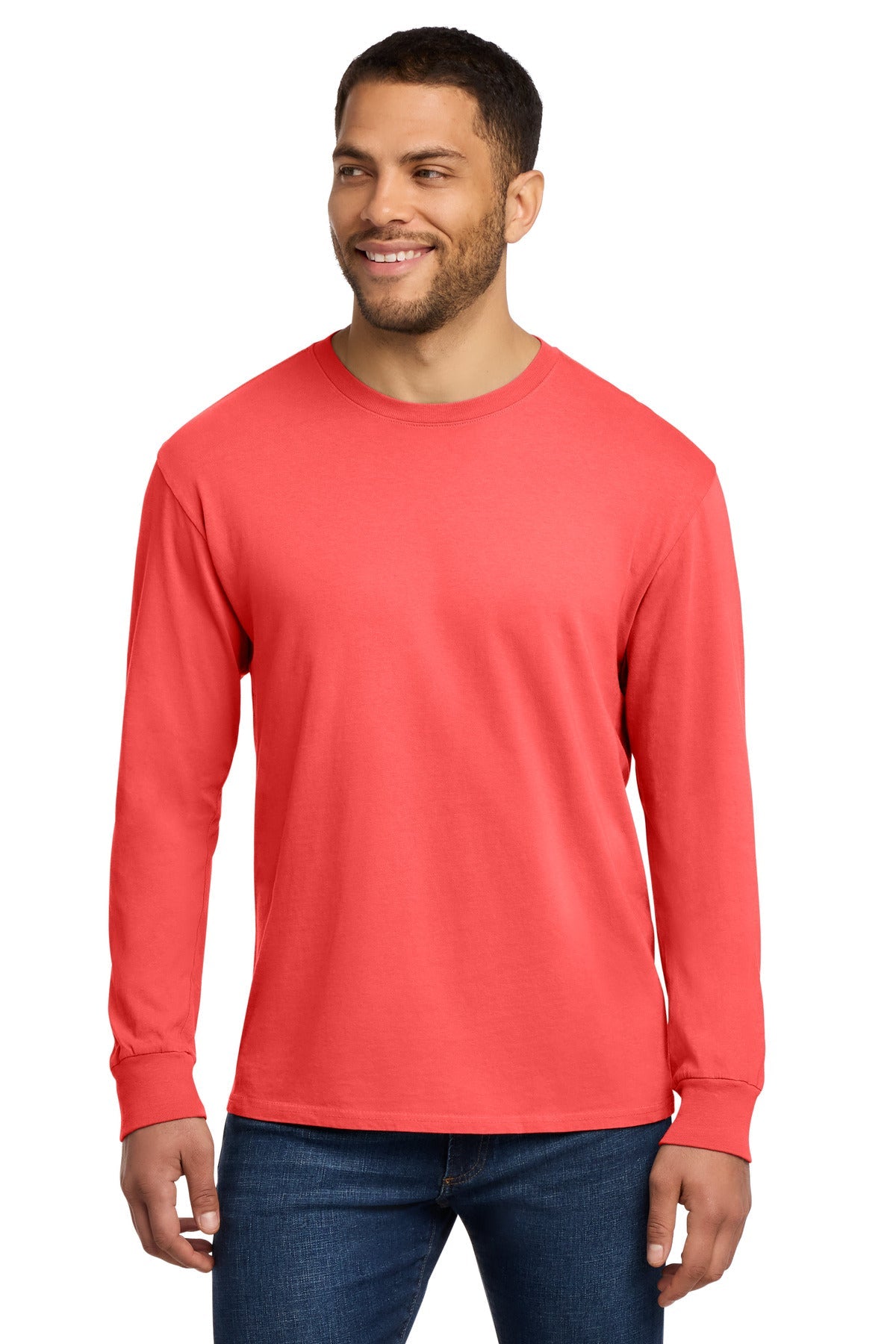 Poppy Port & Co Beach Wash Garment-Dyed Long Sleeve Tee PC099LS